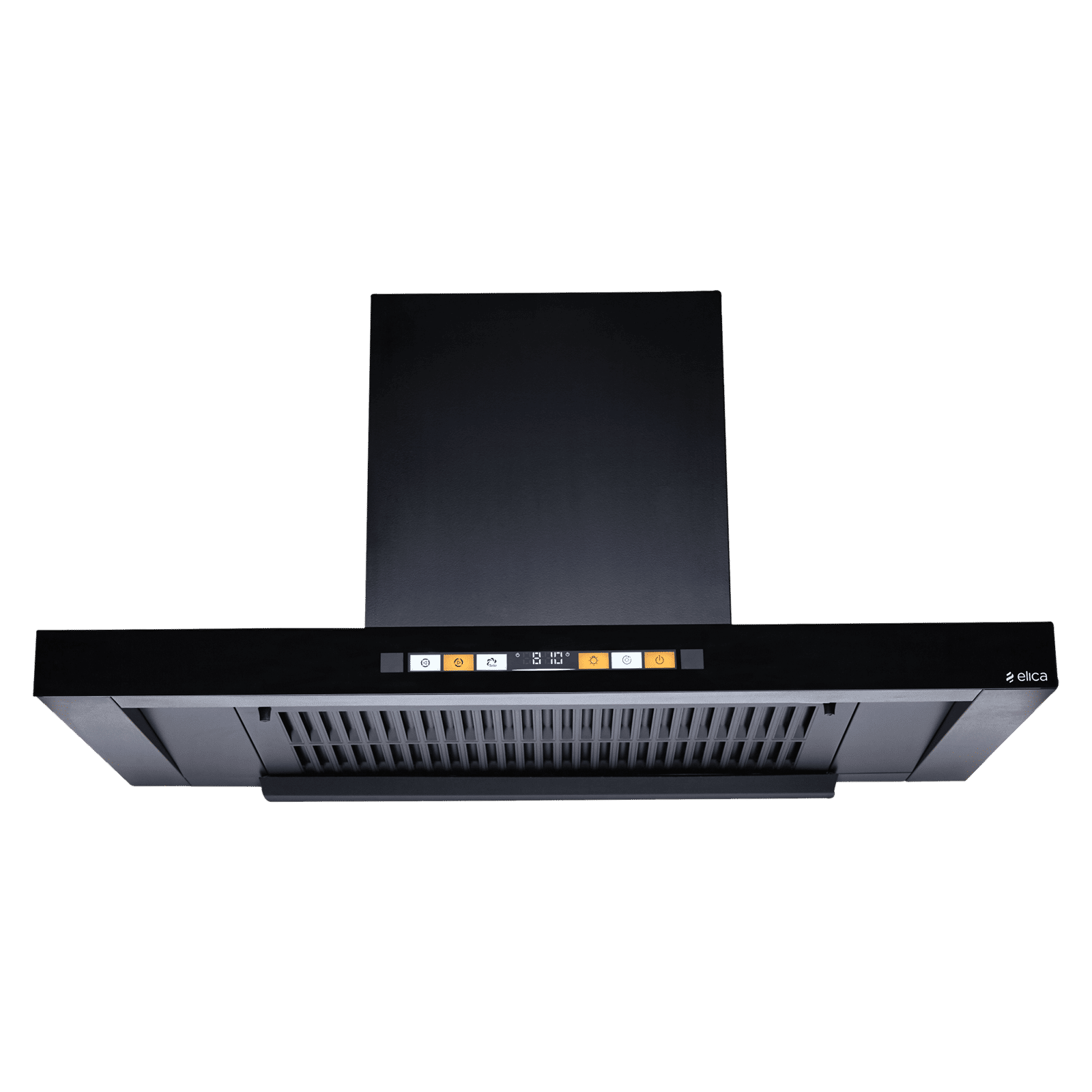 elica T90 MAX HS ORG FL HAC LTW MS NERO 90cm 1600m3/hr Ductless Auto Clean Wall Mounted Chimney with Motion Sensor (Black)