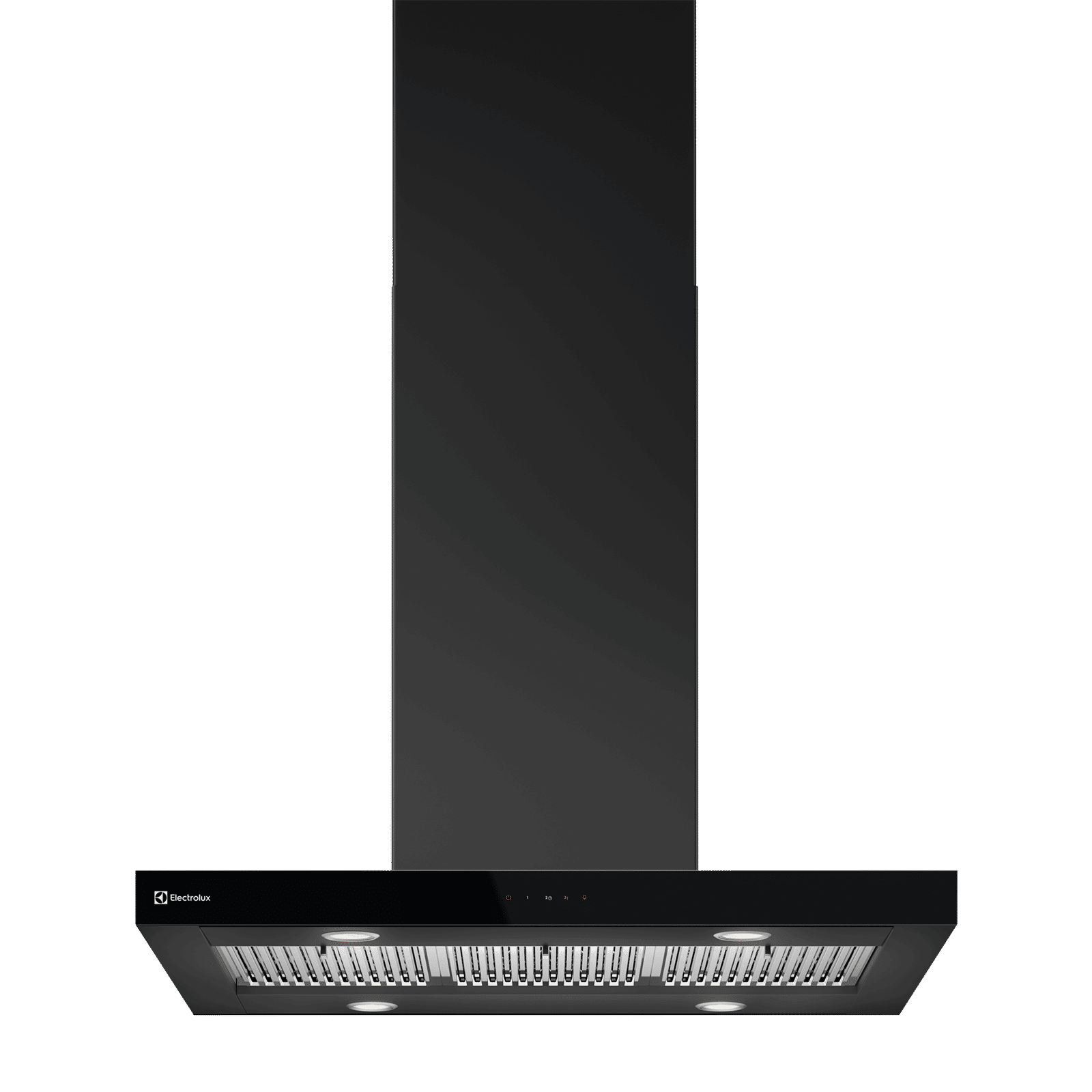 Electrolux 500 Series 90cm 740m3/hr Ducted Ceiling Mounted Chimney with Touch Control Panel (Black)