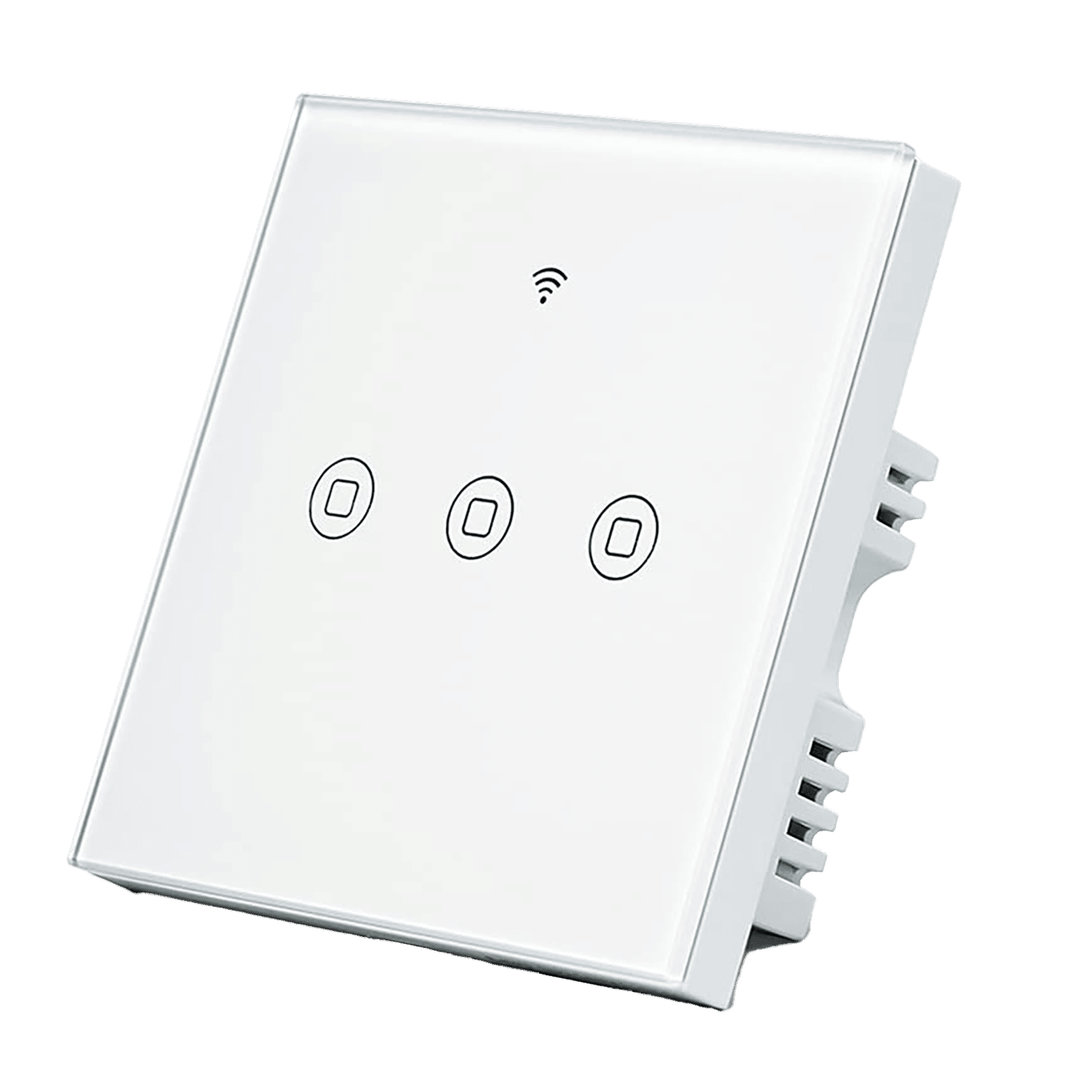 TATA POWER EZ HOME Google and Alexa Assistant Touch Panel For Fans, Lights, Plug Points (Voice Control, GWF-SW86-3, White)