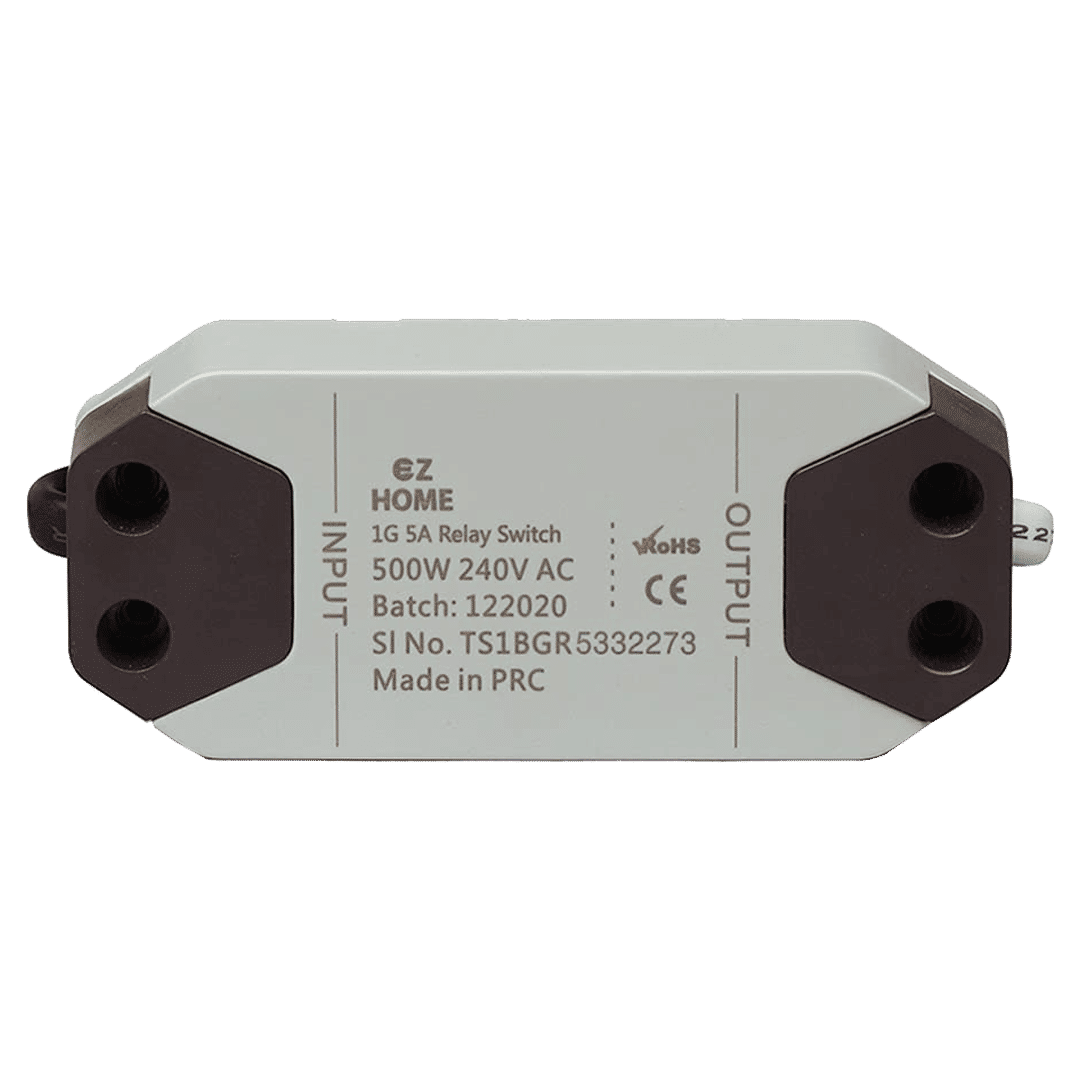 TATA POWER EZ HOME 5 Amps Relay Switch (1 Gang, Google and Alexa Voice Assisted, DLS01, Grey)