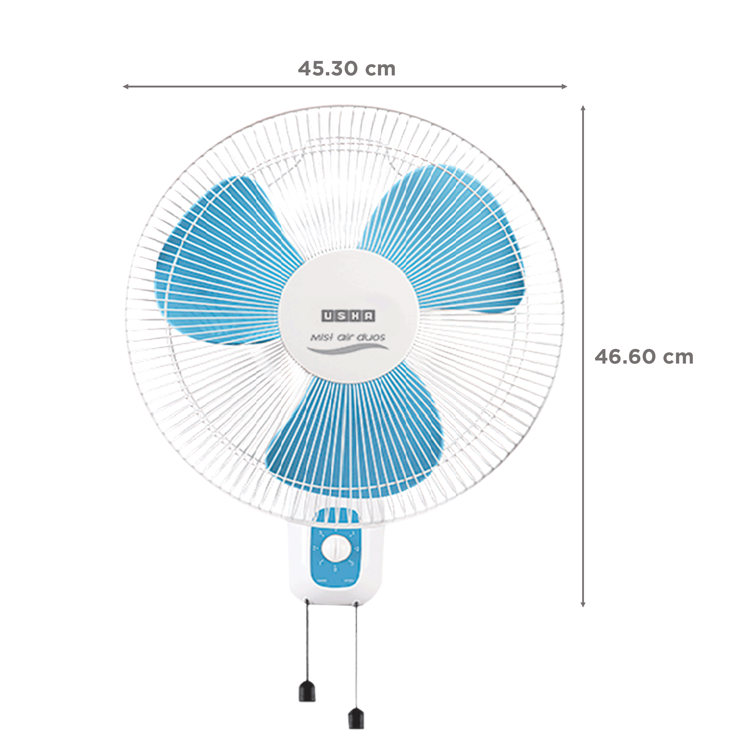 Usha WF 400MM Mist AIR Duos Blue