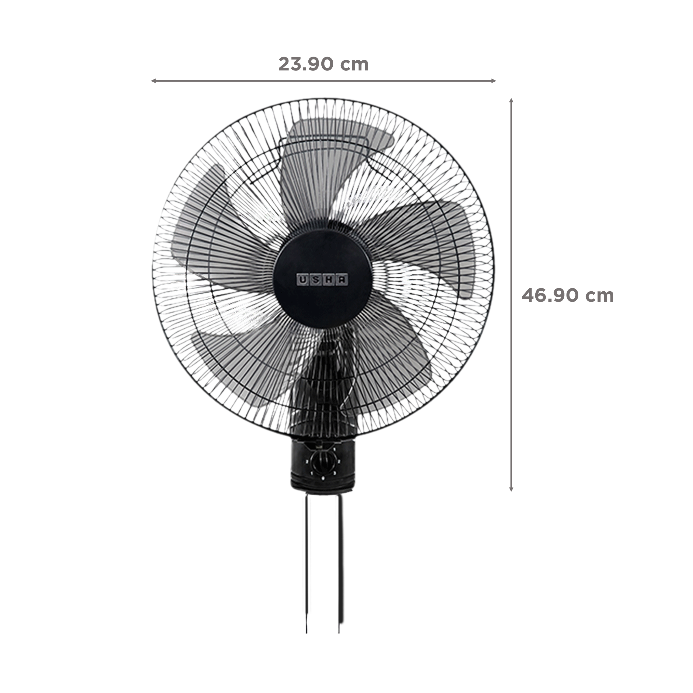 Usha WF 400MM Pentacool Black