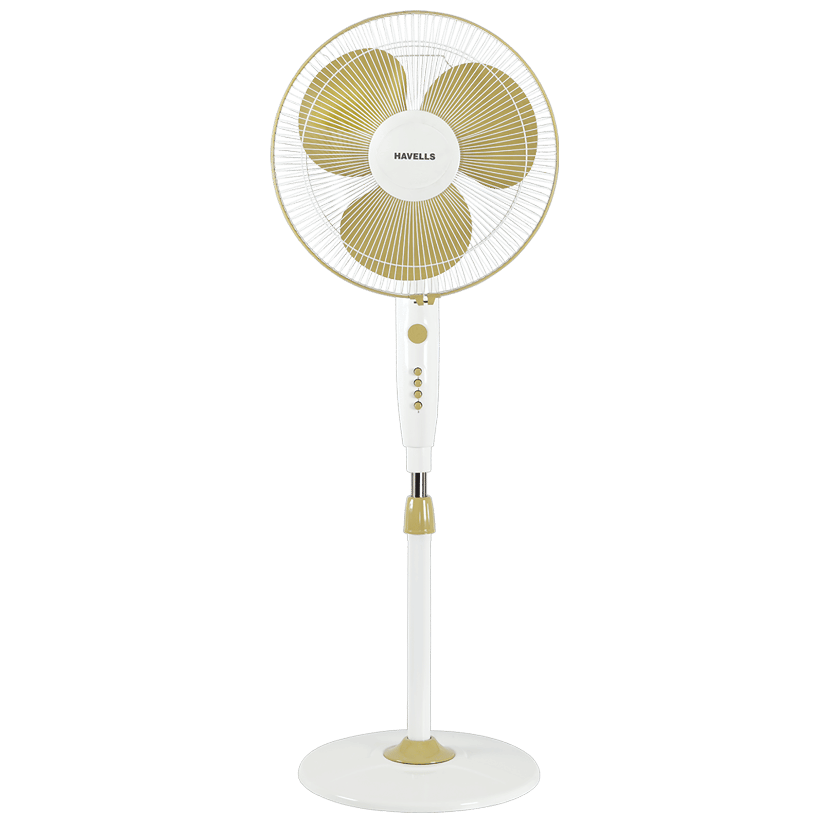 HAVELLS Trendy 400mm 3 Blade High Speed Pedestal Fan (Exotic Rich, Golden White)