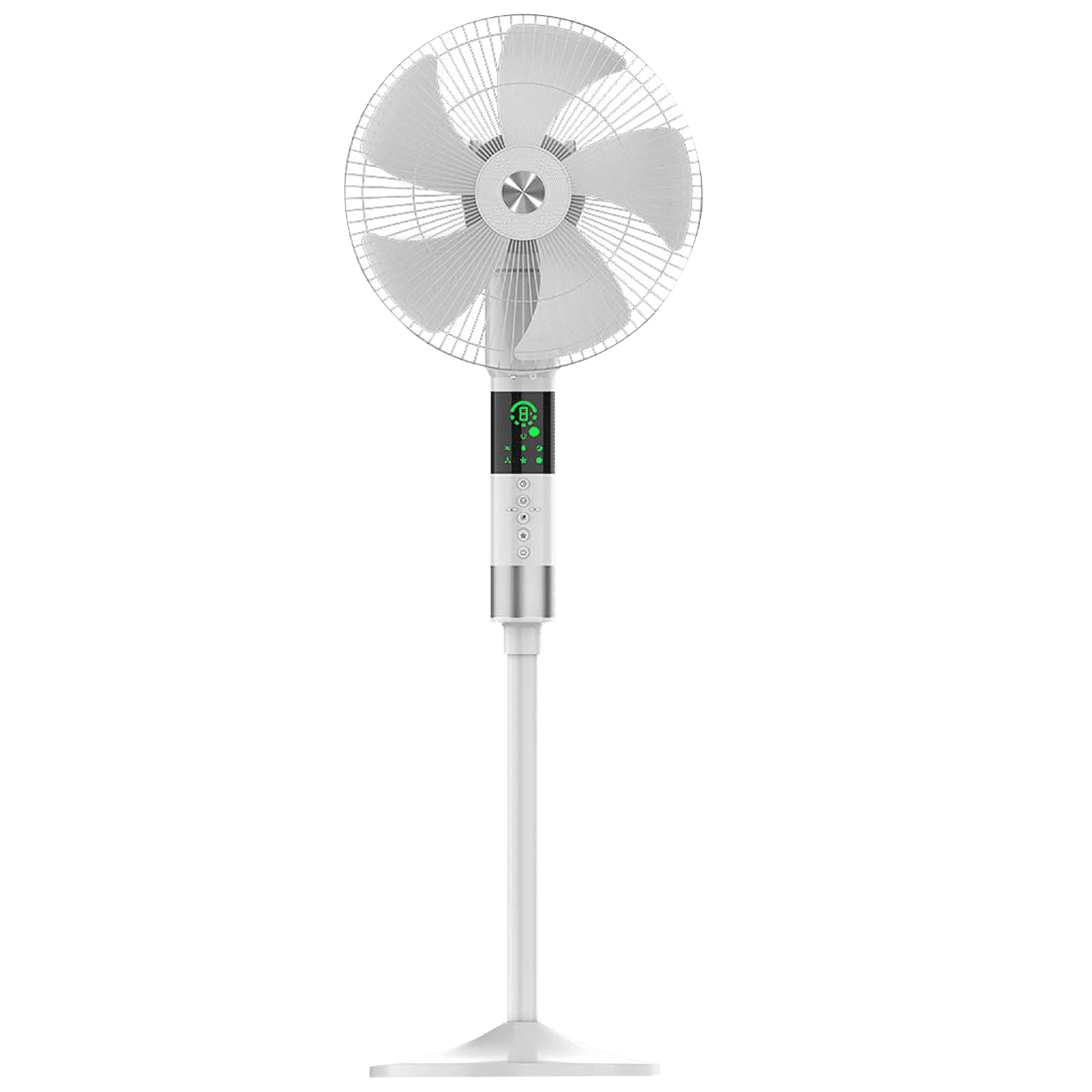 GM Maestro 400mm 3 Blade 360 Degree Oscillation Pedestal Fan with Remote (Rust Resistant, White)