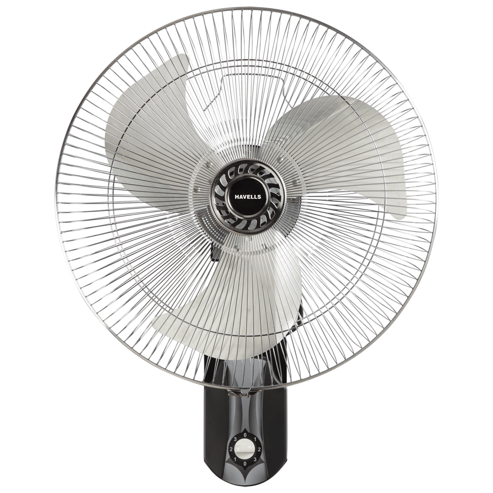 HAVELLS V3 450mm 3 Blade Thermal Overload Protector Wall Mounted Fan (Jerk Free Oscillation, Silver & Black) HAVELLS V3 450mm 3 Blade Thermal Overload Protector Wall Mounted Fan (Jerk Free Oscillation, Silver & Black)
