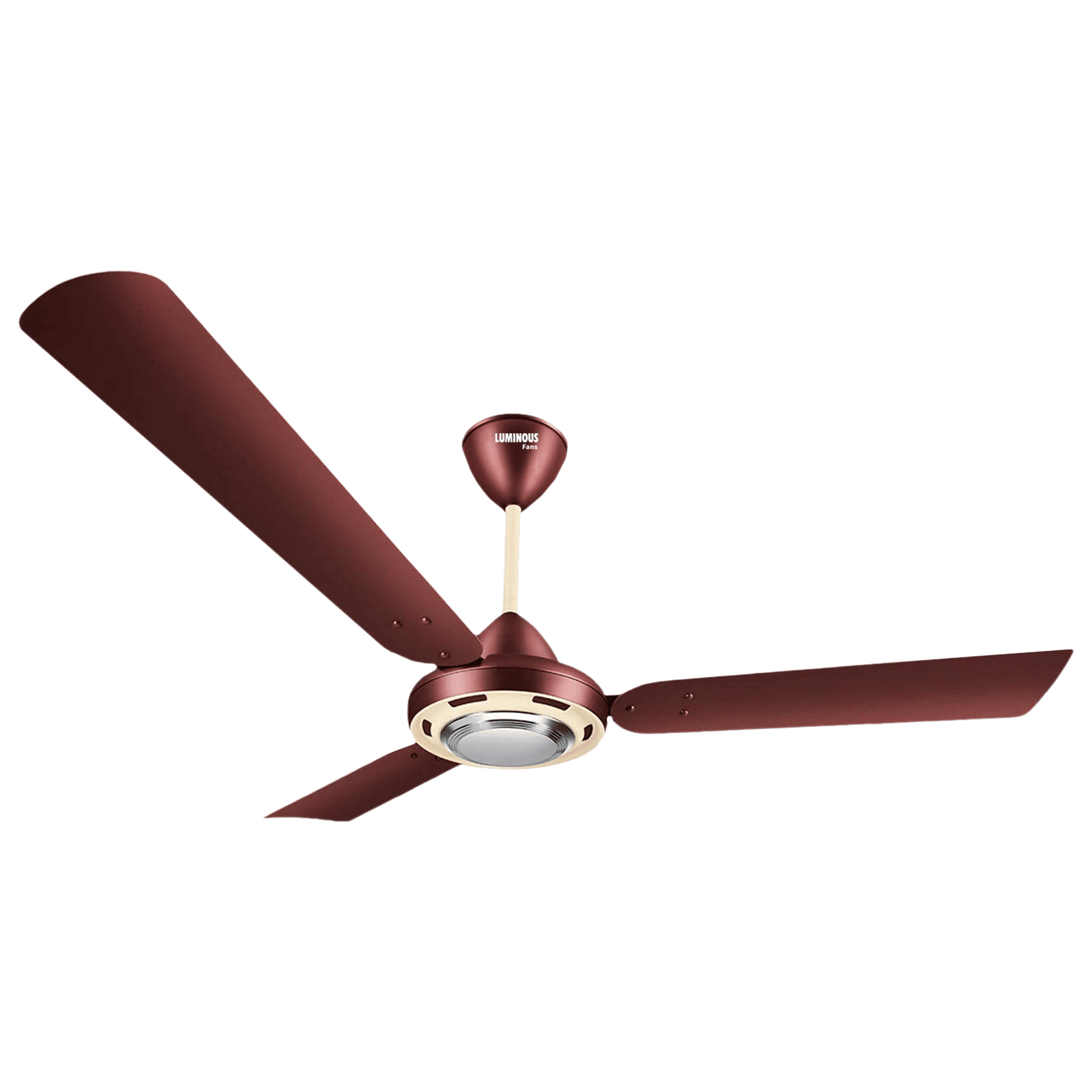 LUMINOUS Rio BelAir 2 Star 1200mm 3 Blade High Speed Ceiling Fan (Dust Repellent, Sangria Red)