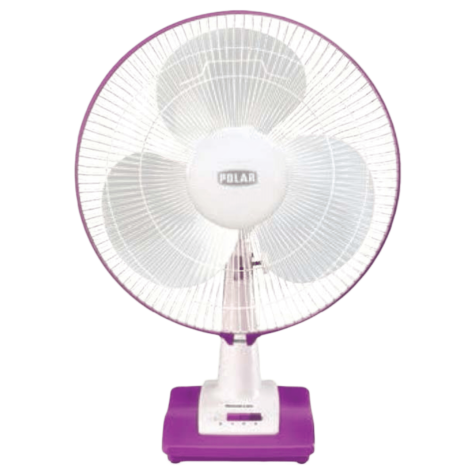 POLAR Annexer 400mm 3 Blade Thermal Overload Protector Table Fan (Silent Operation, White & Mauve)