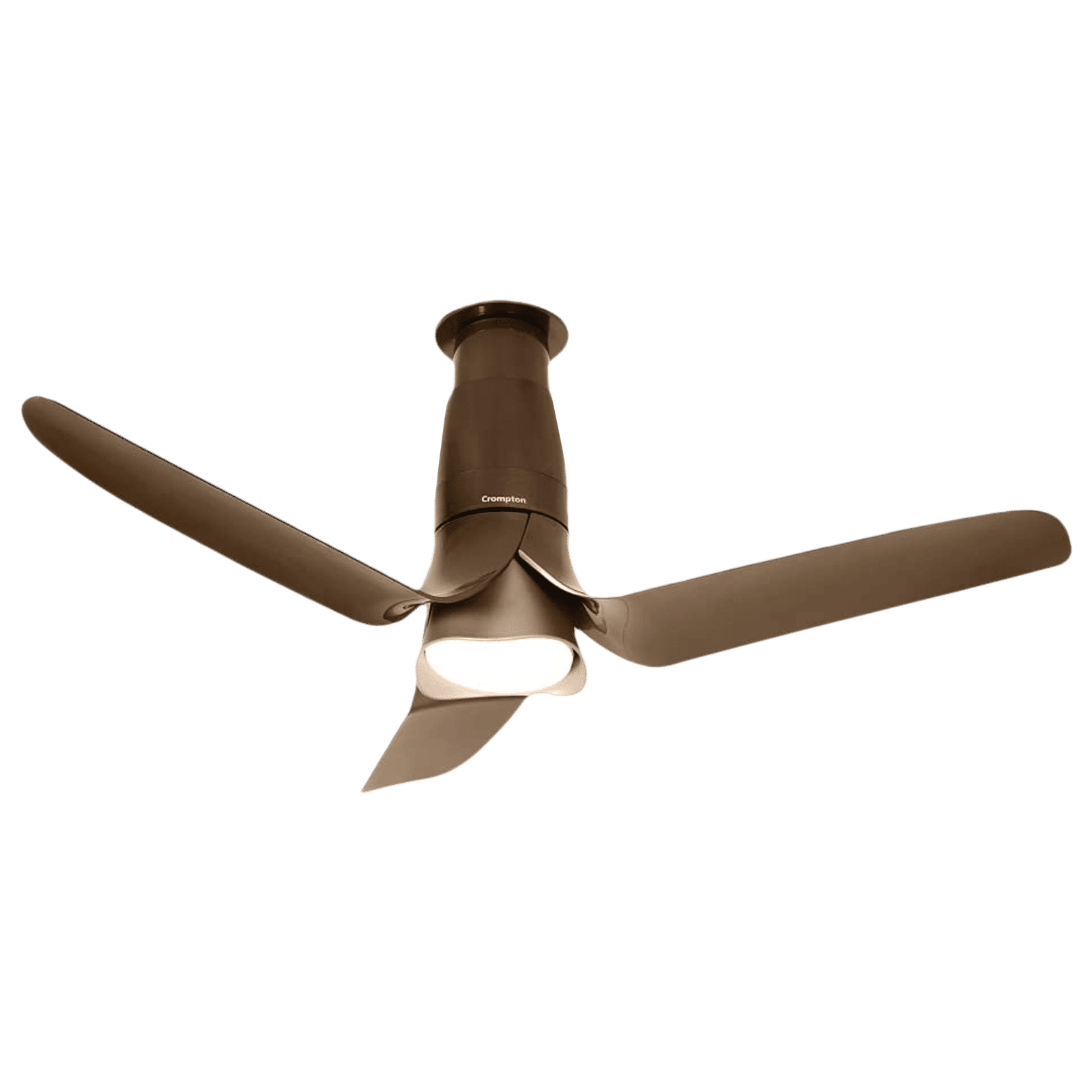 Crompton Silent Pro Blossom 5 Star 1200mm 3 Blade BLDC Motor Smart Ceiling Fan with Remote (Alexa & Google Assistant, Brown)