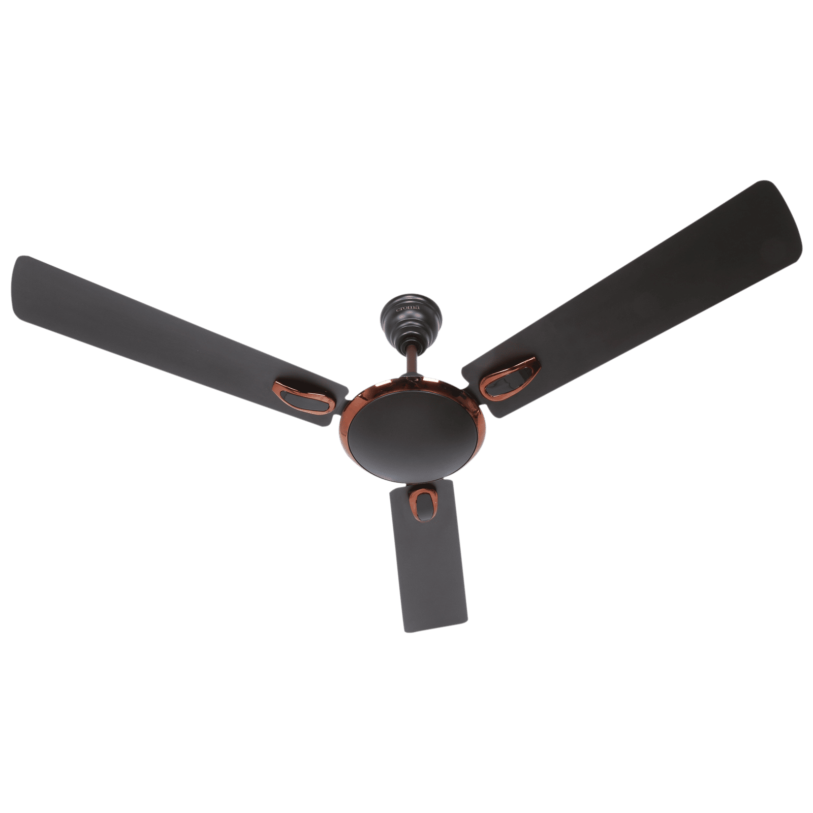 Croma Semi Deco 1200mm 3 Blade Copper Motor Ceiling Fan (Rust Proof, Dark Coffee)