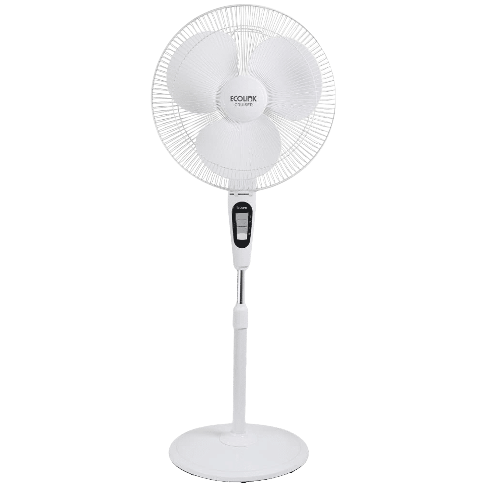 PHILIPS EcoLink Cruiser 400mm 3 Blade High Speed Pedestal Fan (Thermal Overload Protection, White)