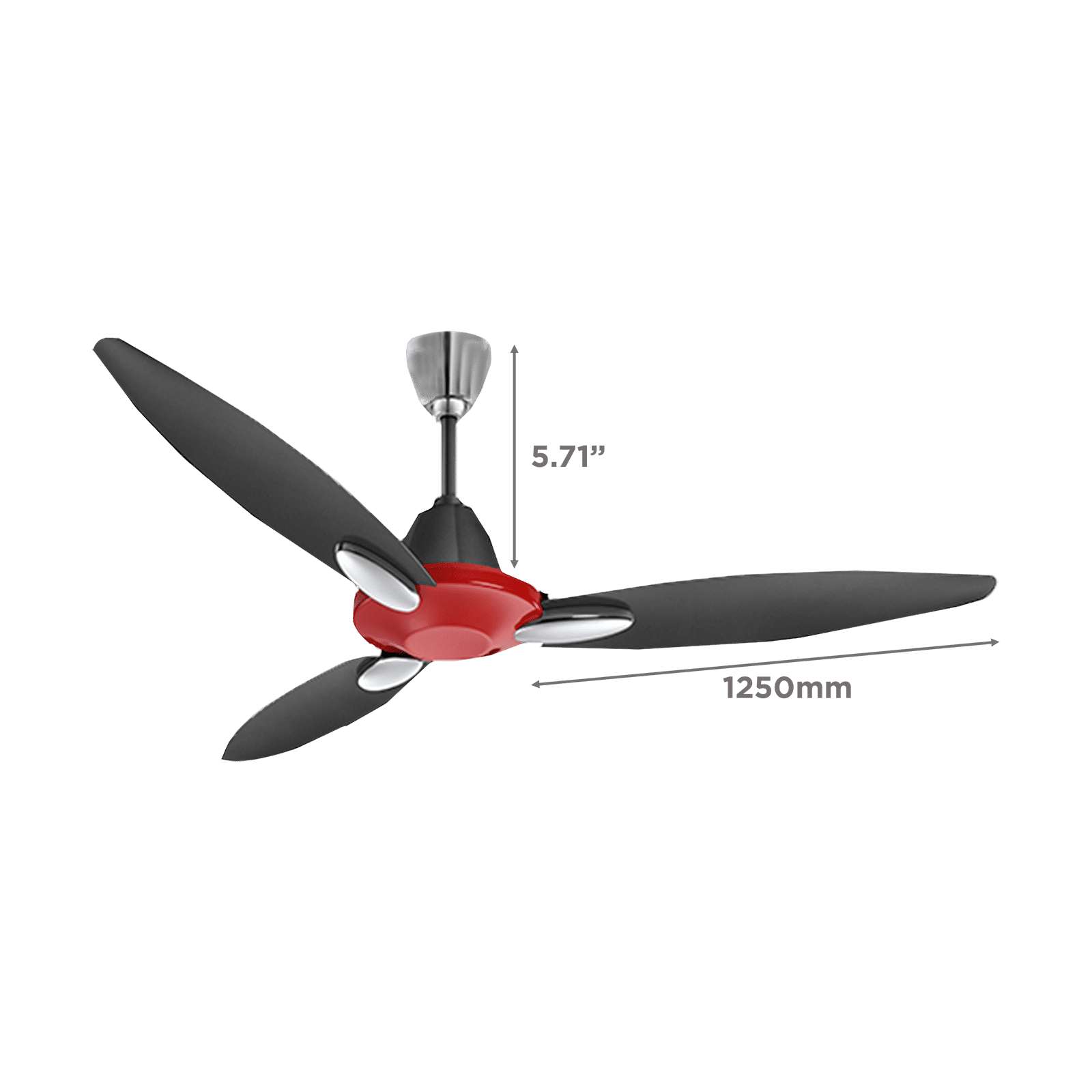 Usha CF Bloomdaffodil 1250MM SPR RED&BLK G