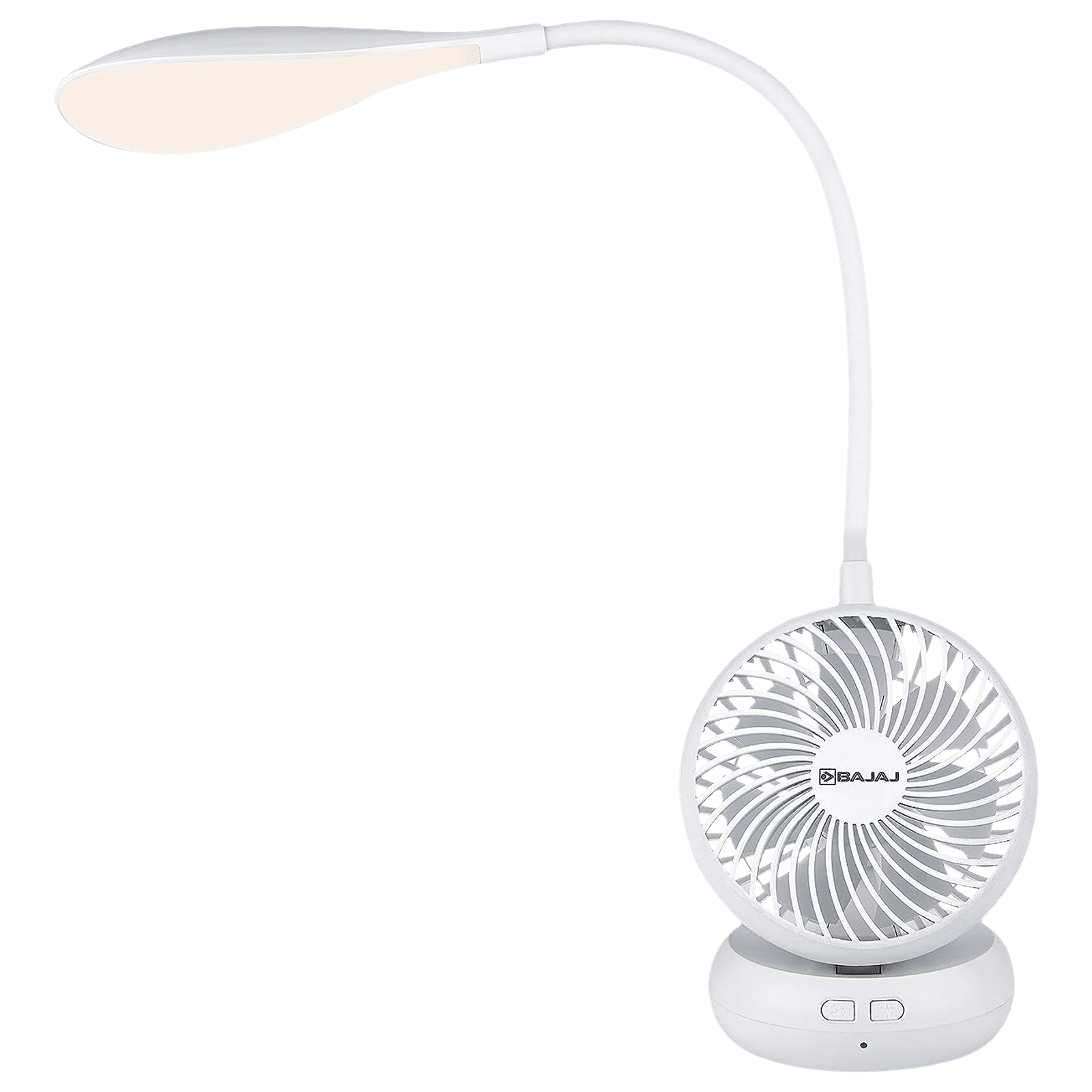 BAJAJ Air Light 85mm 7 Blade Rechargeable Personal Fan with 1800 mAh Battery (Low Power Consumption, White)
