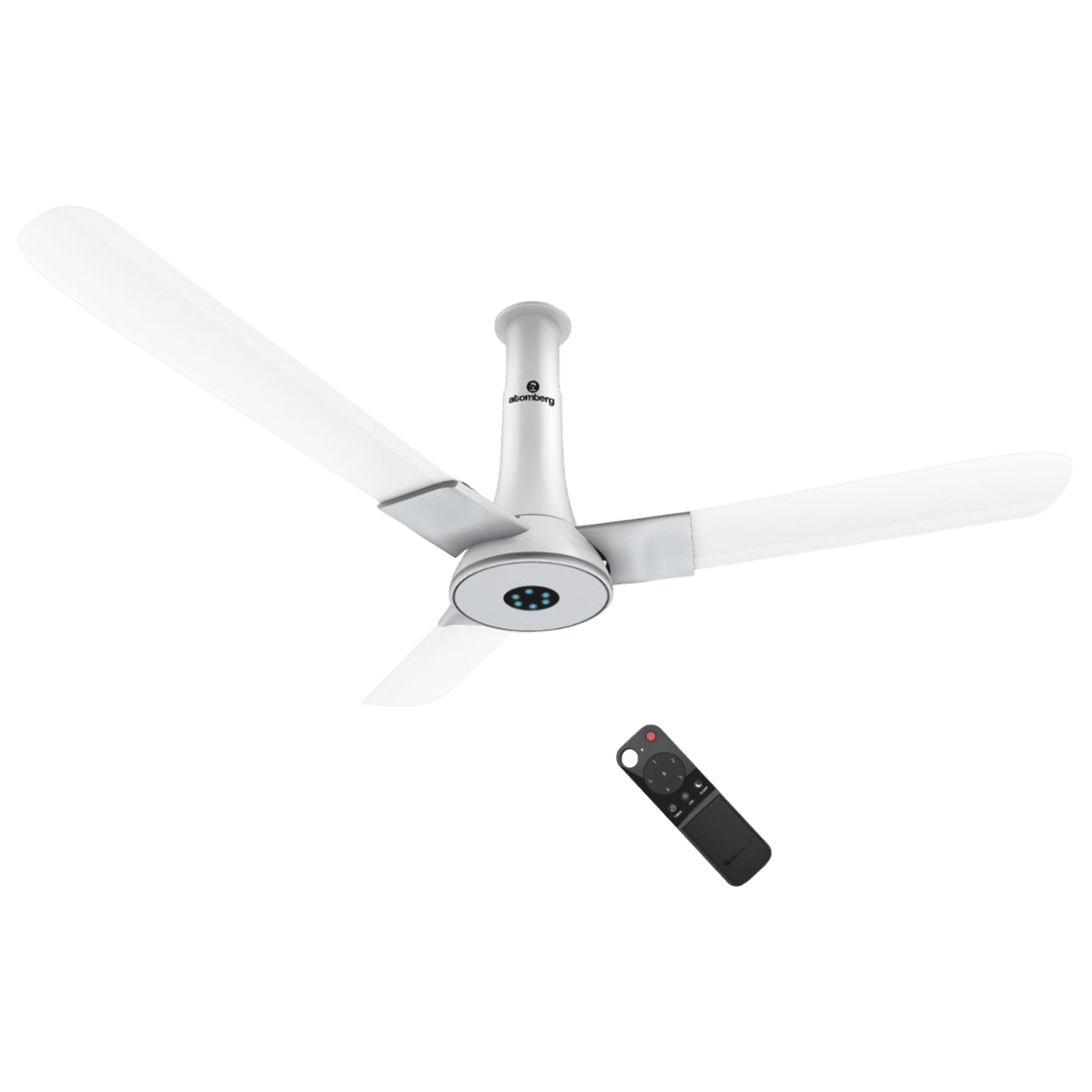 atomberg Studio Smart Plus 5 Star 1200mm 3 Blade BLDC Motor Smart Ceiling Fan with Remote (Boost Mode, Marble White)