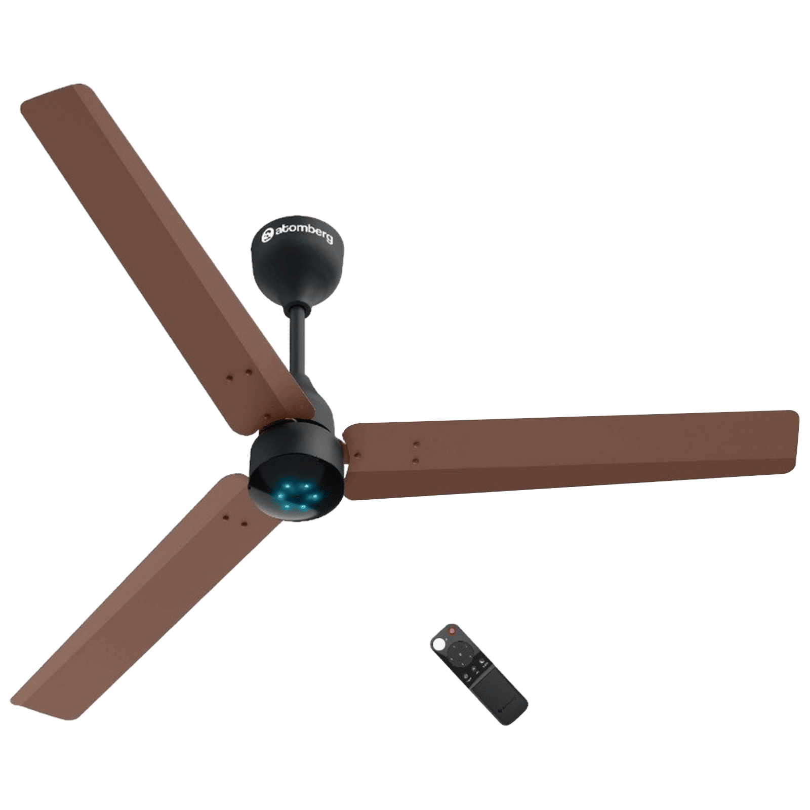 atomberg Renesa Smart 5 Star 1200mm 3 Blade BLDC Motor Smart Ceiling Fan with Remote (Boost Mode, Brown Black)