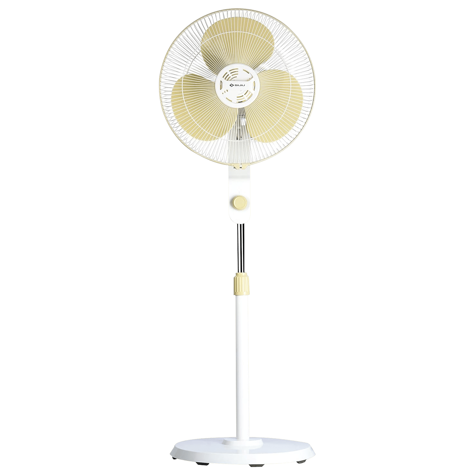 BAJAJ Veloce 400mm 3 Blade Silent Operation Pedestal Fan (Copper Motor, Champagne Fizz)