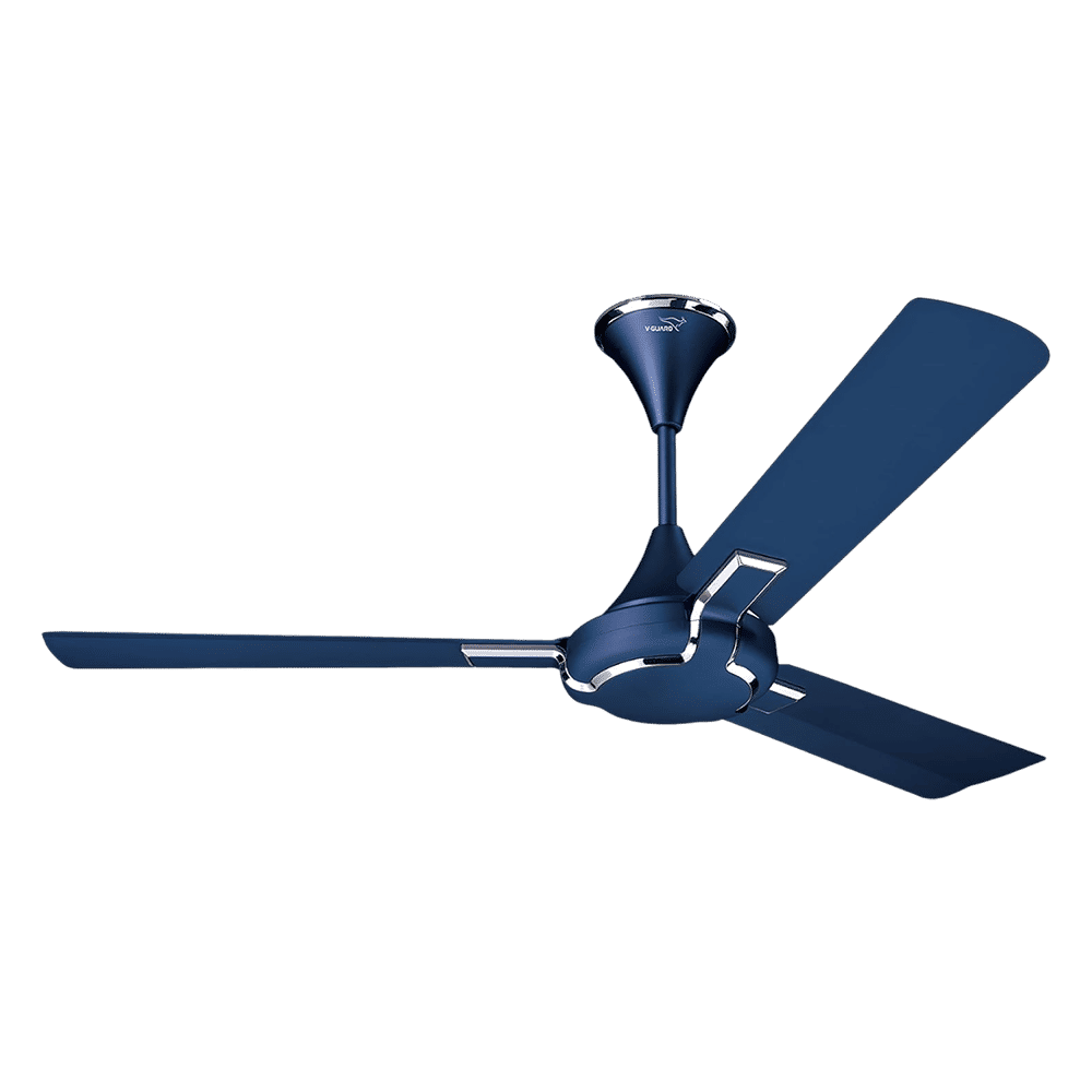 V-Guard Exado Pro AS 1 Star 1200mm 3 Blade Ultra High Speed Ceiling Fan (Anti Dust Technology, Riband Blue Matte)