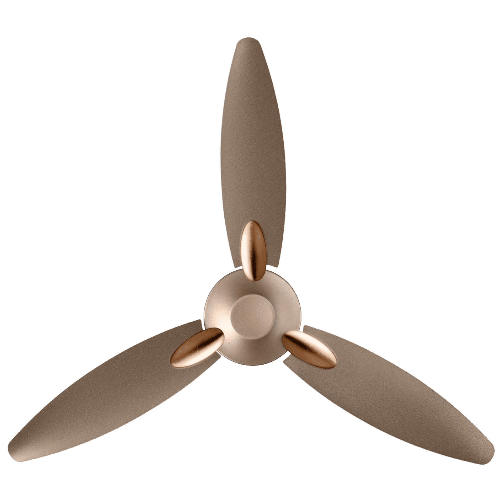 USHA Bloom Daffodil 1250mm 3 Blade Copper Motor Ceiling Fan (Noiseless Operation, Sparkle Golden and Brown)