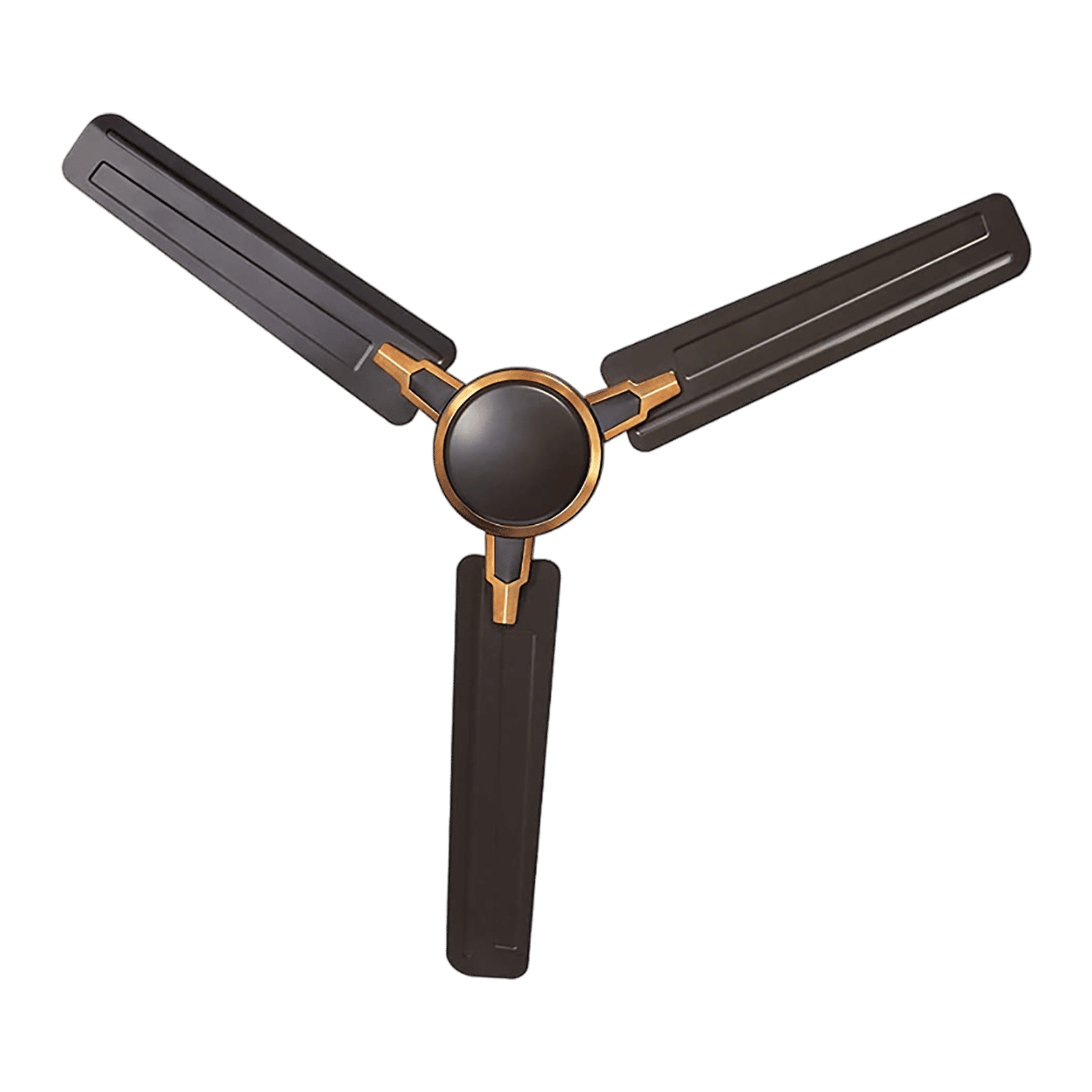 USHA Racer Chrome 1 Star 1200mm 3 Blade Copper Motor Ceiling Fan (High Lift Angle of Blade, Smoke Brown)