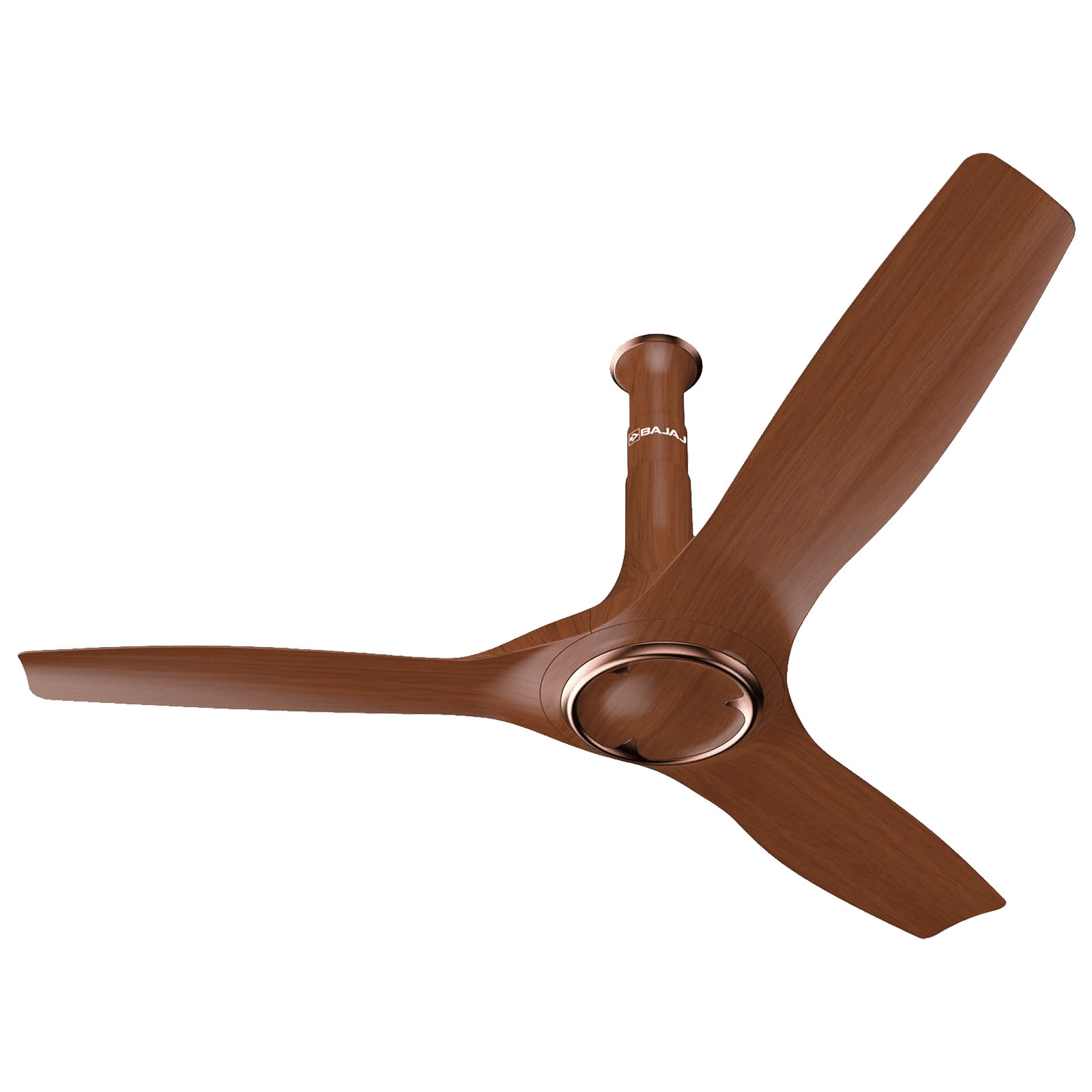 BAJAJ Arioso 12DC5R 5 Star 1200mm 3 Blade BLDC Motor Ceiling Fan with Remote (Low Power Consumption, Walnut & Copper)
