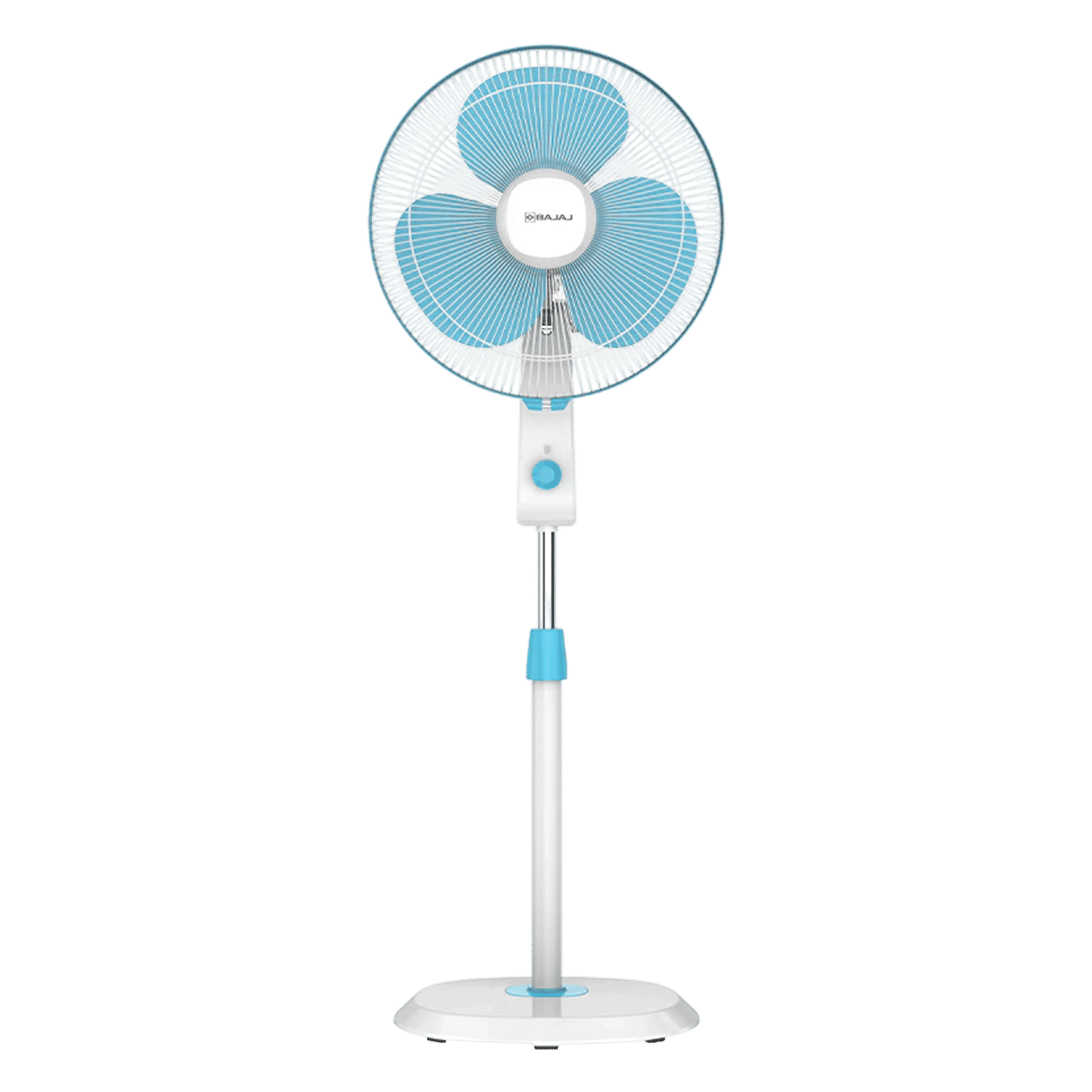 BAJAJ Robusto 400mm 3 Blade Copper Motor Pedestal Fan (DuraBreeze Technology, Icy Blue & White)