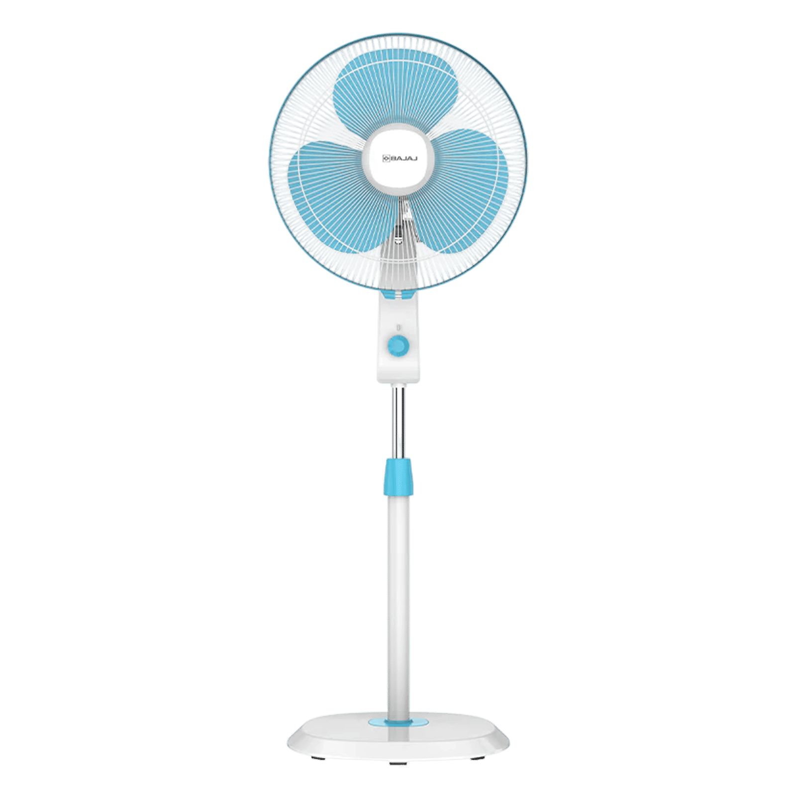 BAJAJ Robusto 400mm 3 Blade Copper Motor Pedestal Fan (DuraBreeze Technology, Icy Blue & White)