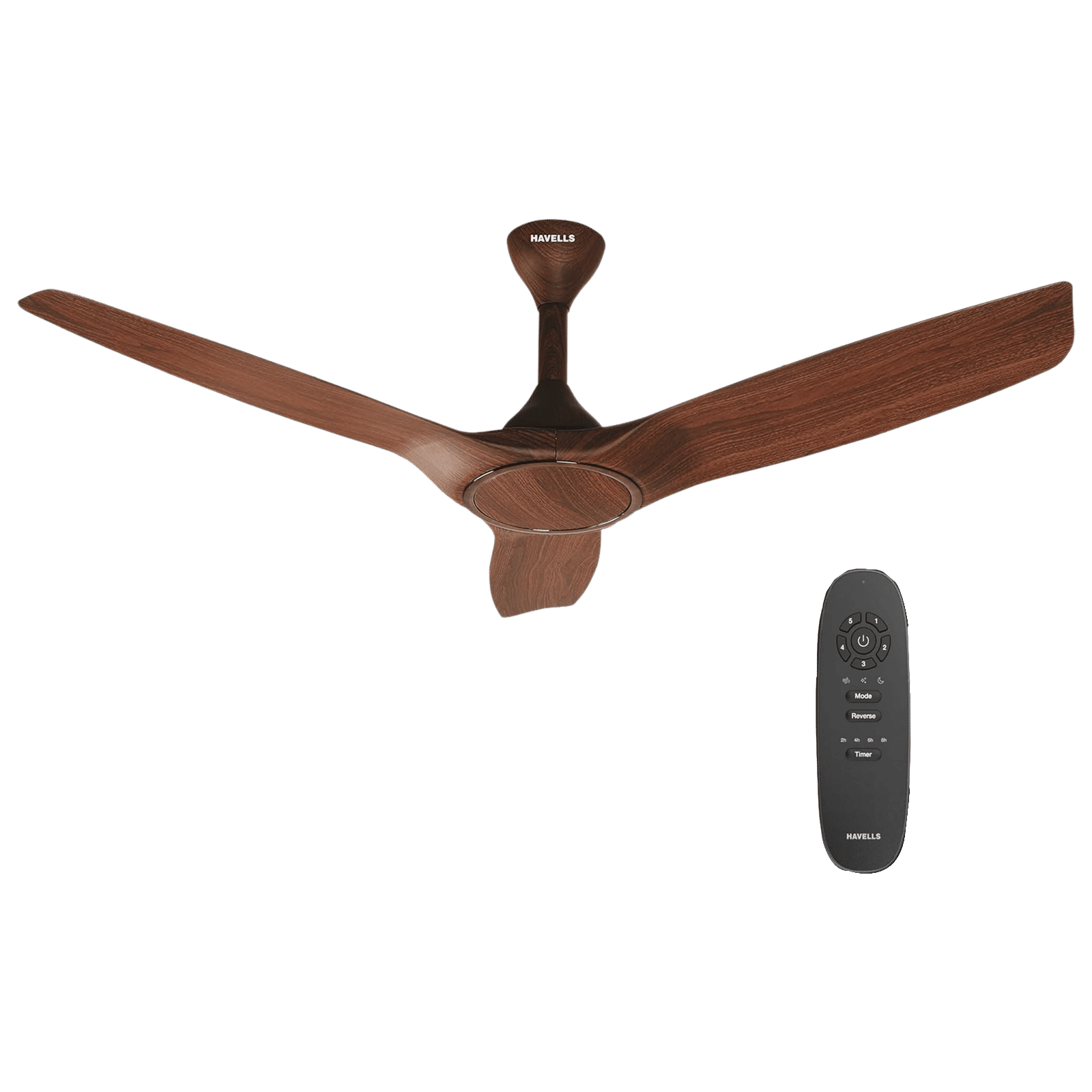 HAVELLS Stealth BLDC 5 Star 1200mm 3 Blade Permanent Magnet Motor Ceiling Fan with Remote (Aerodynamic Blades, Brown)