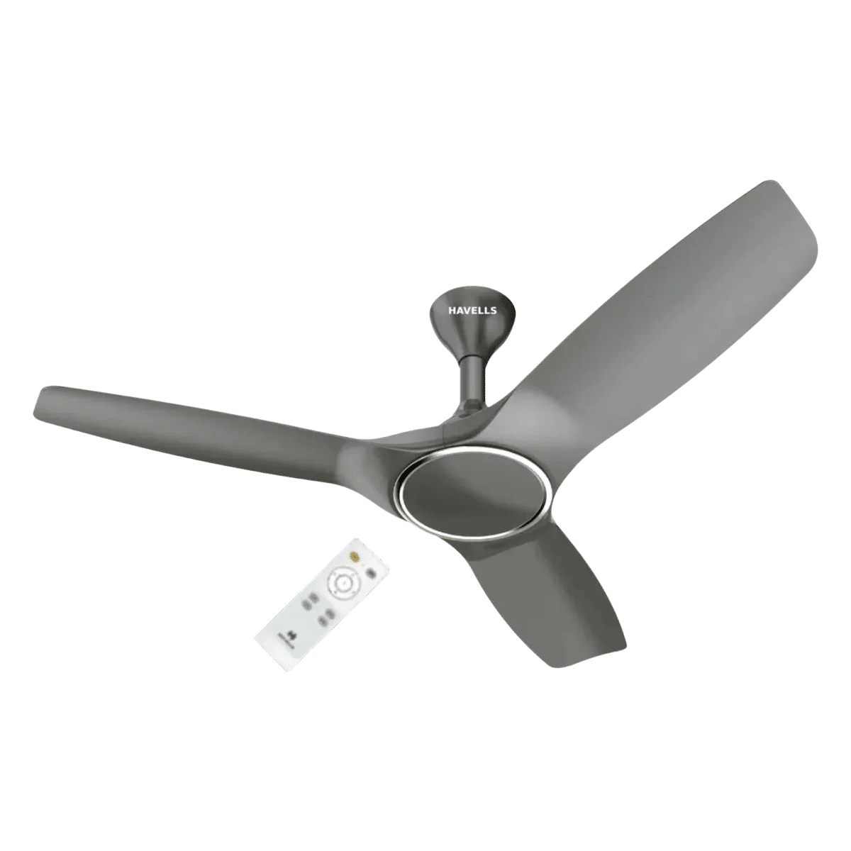 HAVELLS Stealth BLDC 5 Star 1200mm 3 Blade Permanent Magnet Motor Ceiling Fan with Remote (Aerodynamic Blades, Grey)