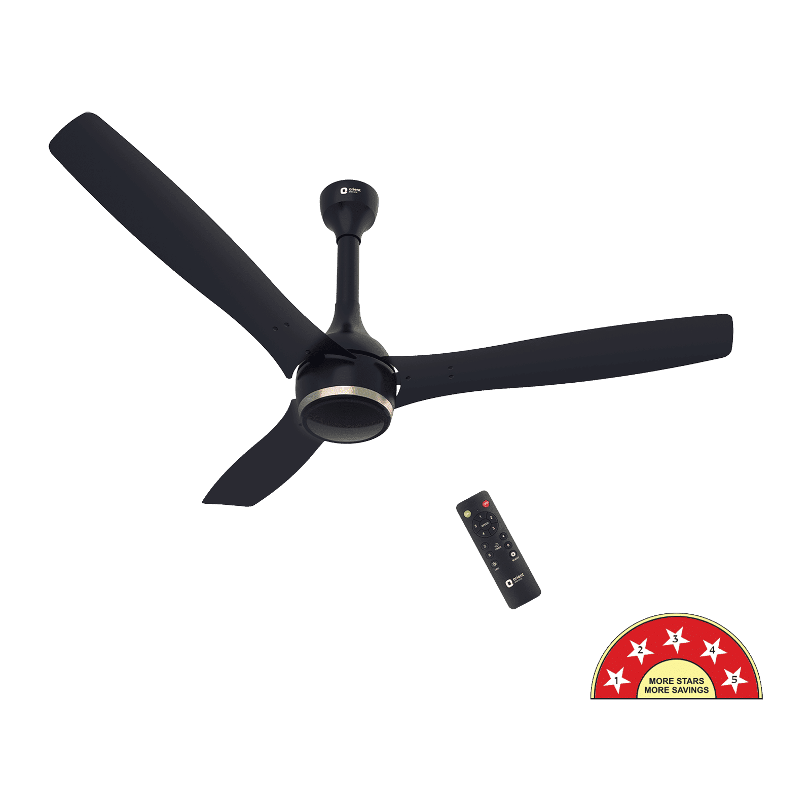 Orient Aeon 5 Star 1200mm 3 Blade BLDC Motor Ceiling Fan with Remote (Antidust, Knight Blue)