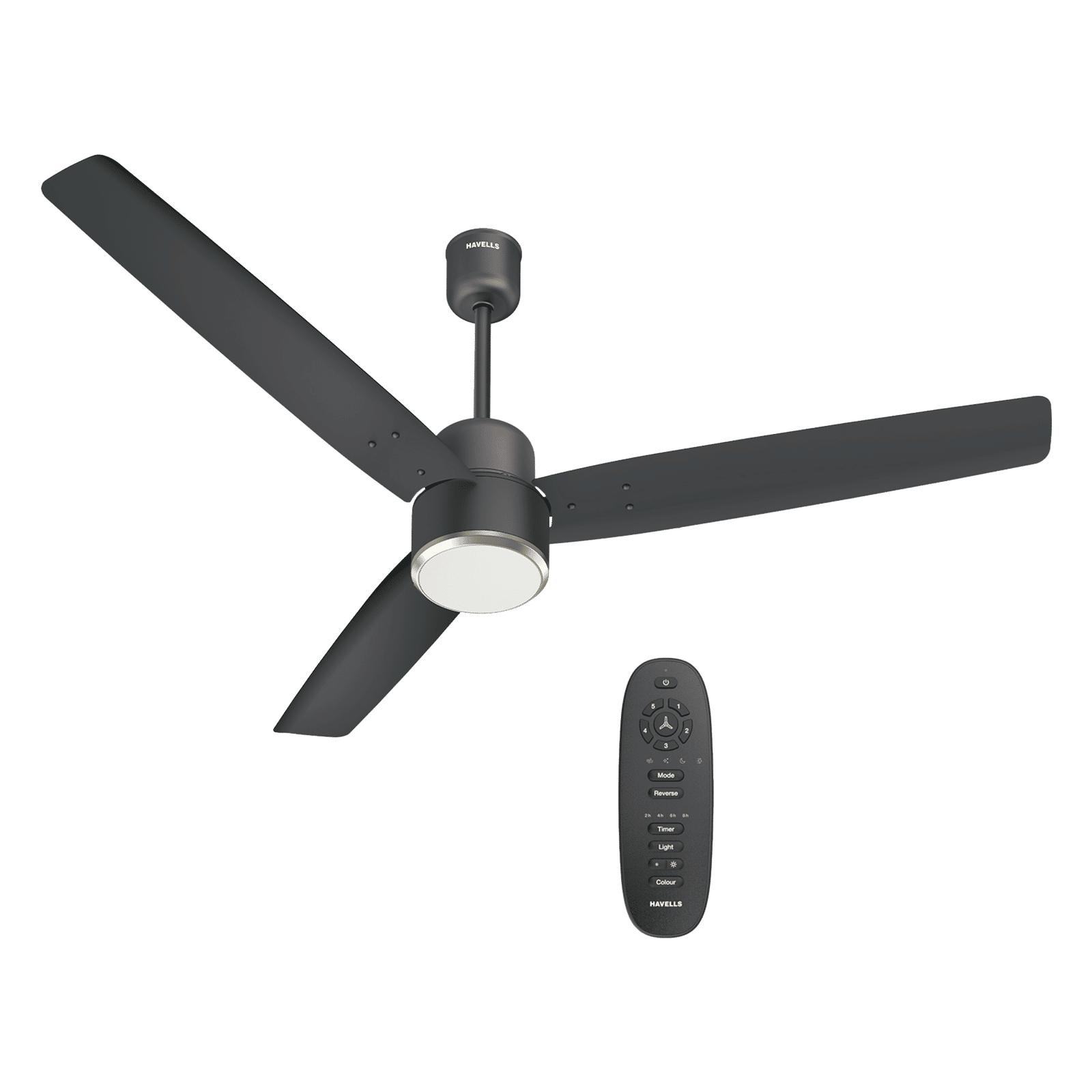 Havells Epic Underlight 5 Star 1200mm 3 Blade BLDC Motor Ceiling Fan with Remote (Reverse Rotation, Smoke Brown)