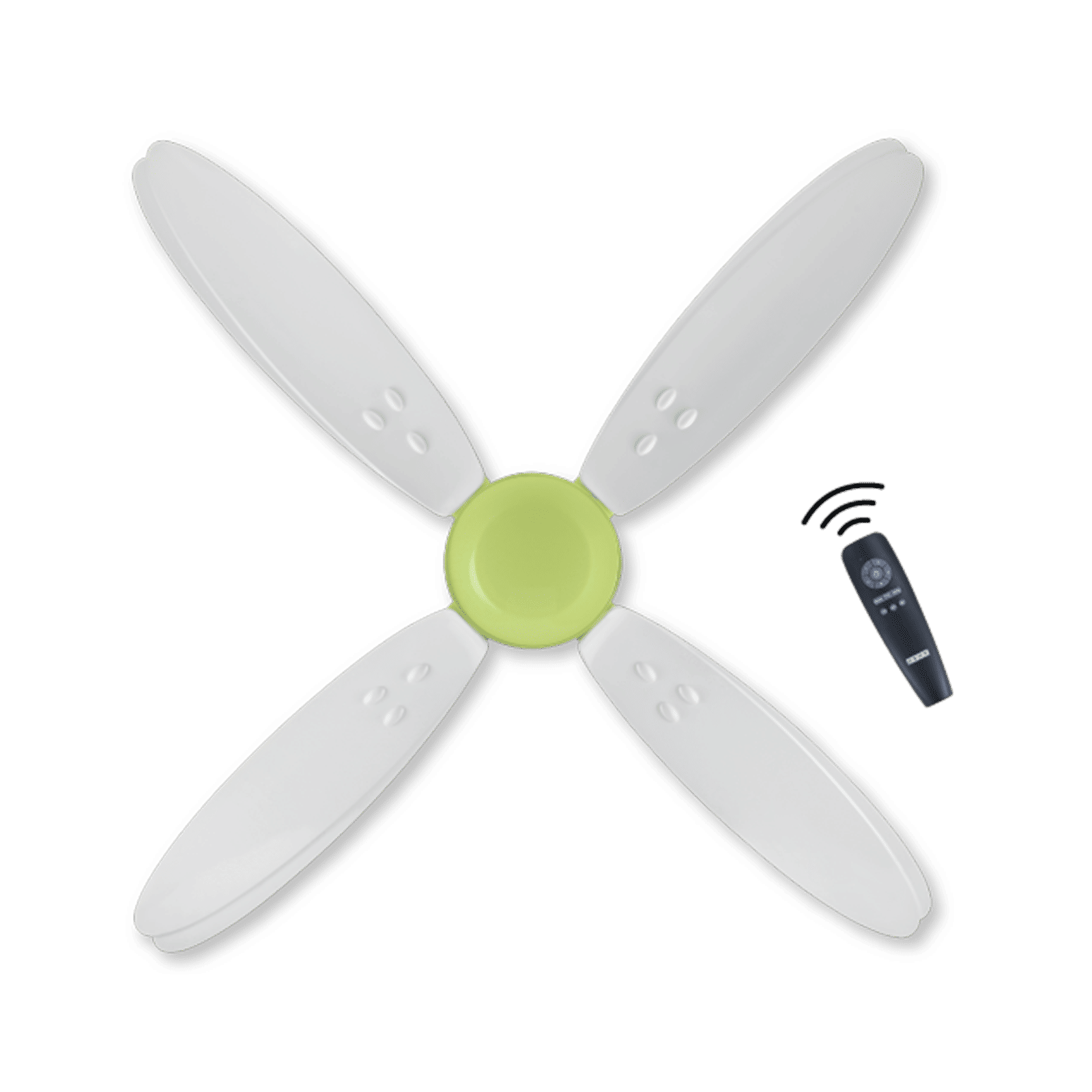 Usha Bloom Lily Nova 5 Star 1200mm 4 Blade BLDC Motor Ceiling Fan with Remote (Whisper Quiet Operations for Noiseless Experience, White & Light Green)