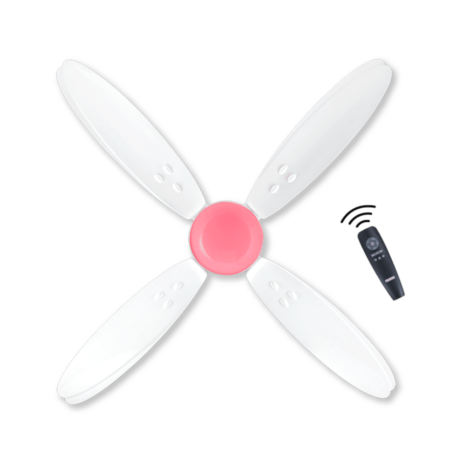 Usha Bloom Lily Nova 5 Star 1200mm 4 Blade BLDC Motor Ceiling Fan with Remote (Whisper Quiet Operations for Noiseless Experience, White & Light Pink)