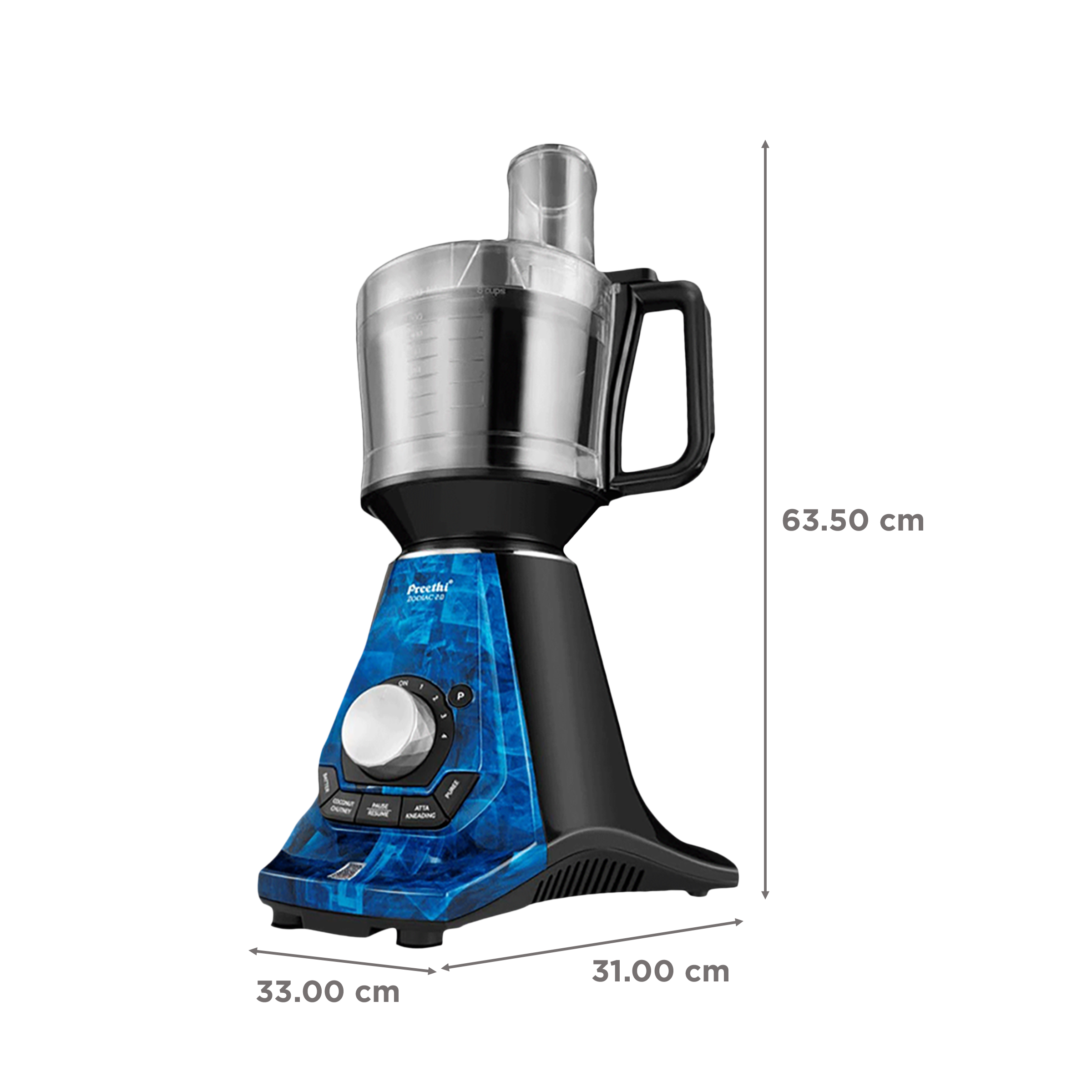 Buy Preethi Zodiac 750 Watt Jars Juicer Mixer Grinder (19000