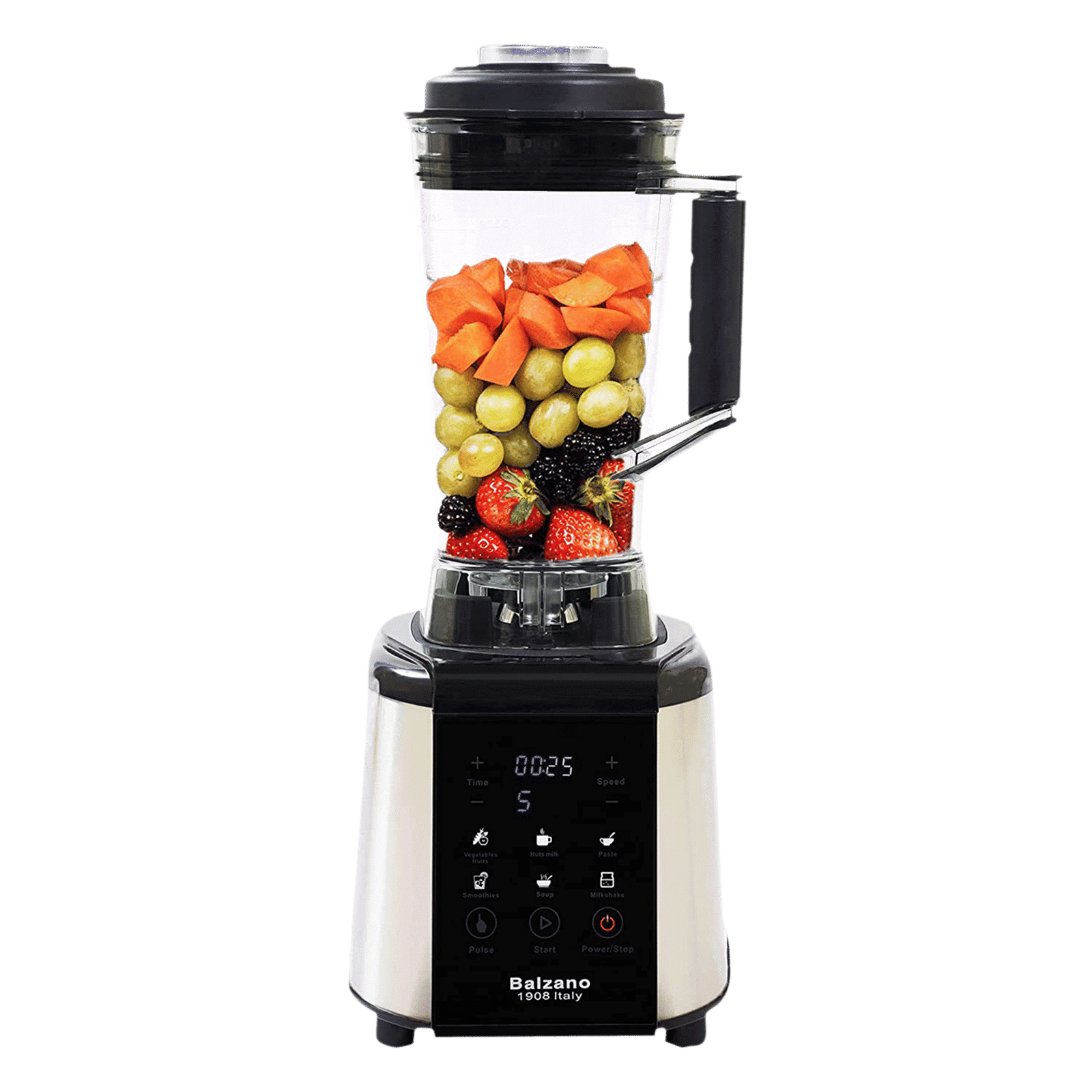 Balzano 1800 Watt 1 Jar Blender (28000 RPM, Intelligence Auto Cutoff, Silver)