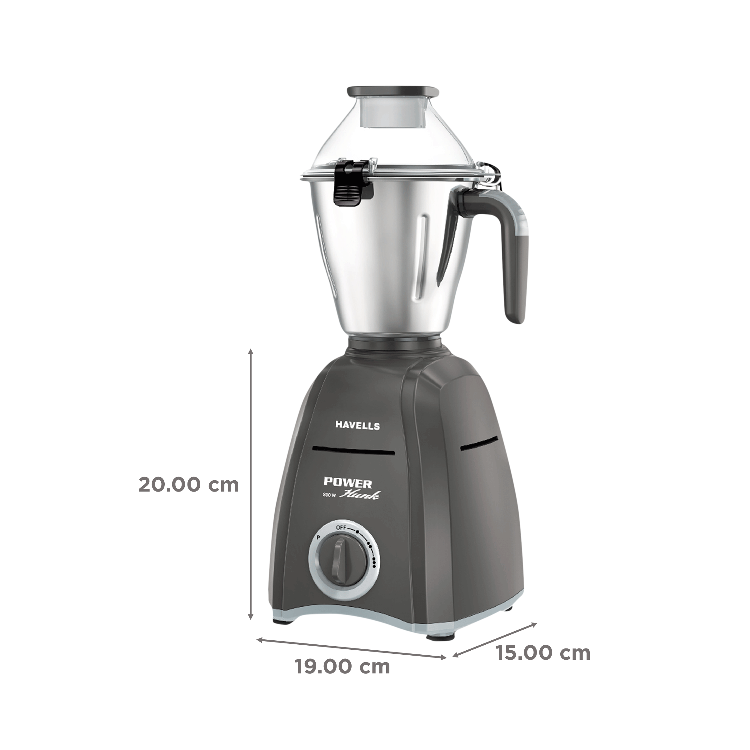 Buy Havells Power Hunk 800 Watt Jars Mixer Grinder (21000 RPM