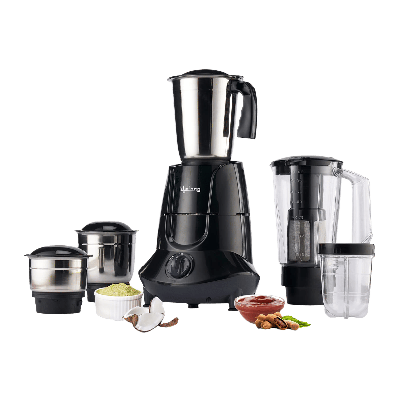 Buy Lifelong 750 Watt Jars Juicer Mixer Grinder (18500 RPM