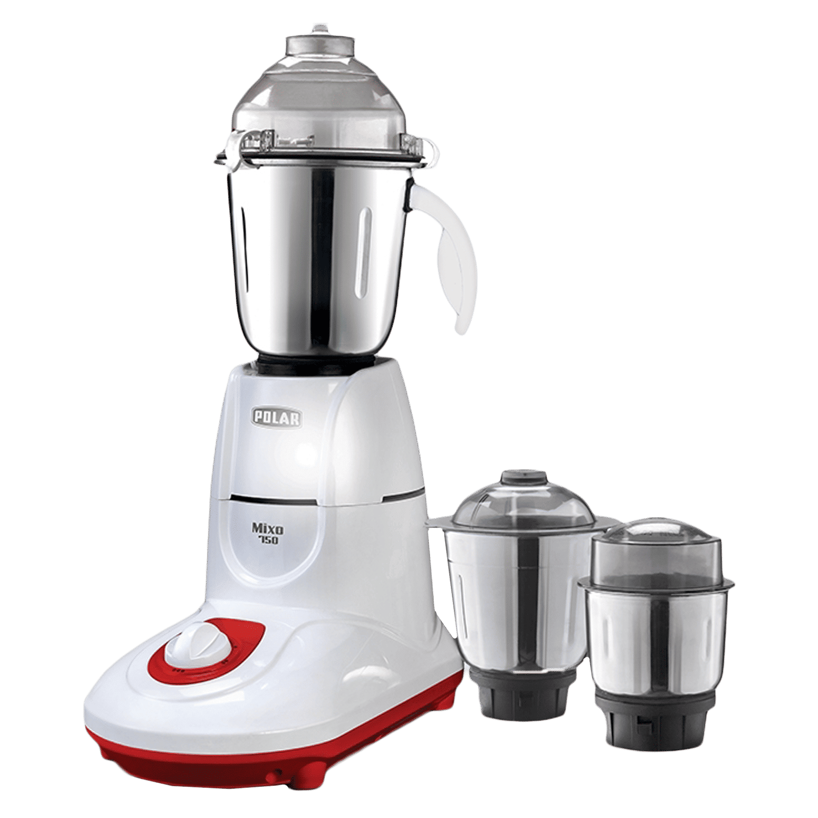 POLAR MIXO 750 Watt 3 Jars Mixer Grinder (Shock Proof Body, White)