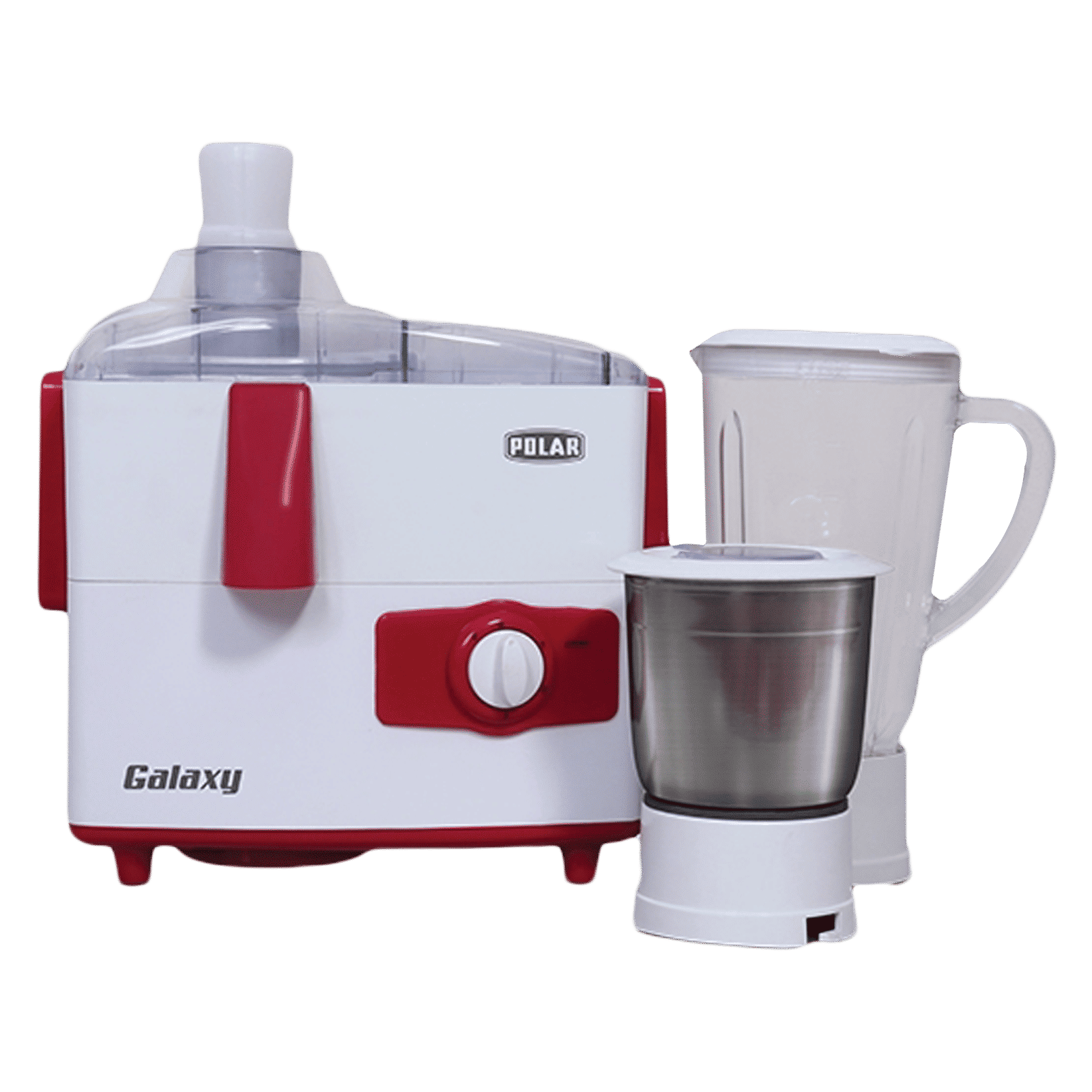 POLAR Galaxy 500 Watt 2 Jars Juicer Mixer Grinder (18000 RPM, Auto Shut Off, White)
