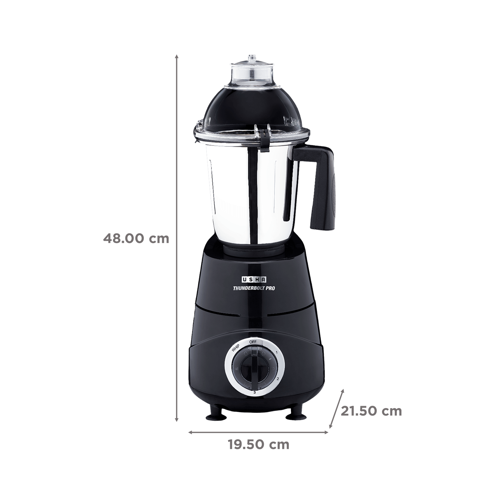 Usha MG 1000W TP1000MX4 Thunderboltpro Black