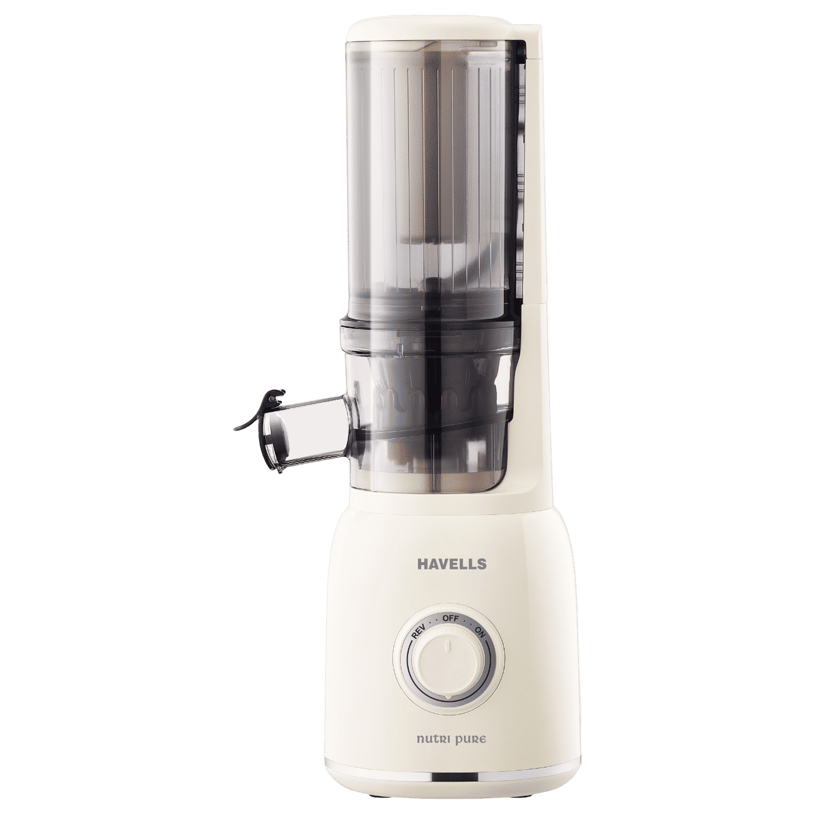 HAVELLS Nutri Pure 105 Watt Slow Juicer (Mesh Free Filter, White)