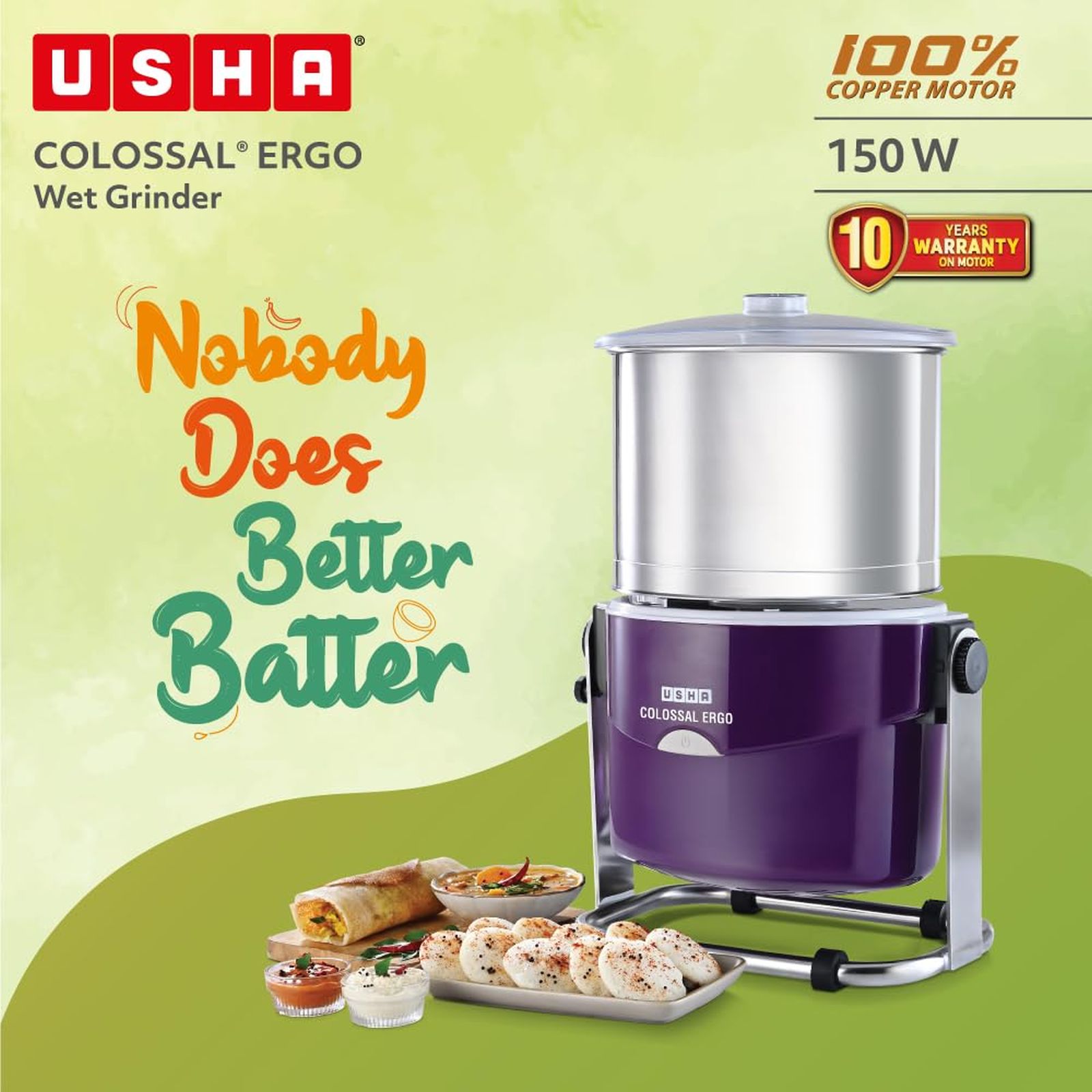 PREMIER PG 502 Wet Grinder (Maroon) EXPRESS SHIPPING EUR