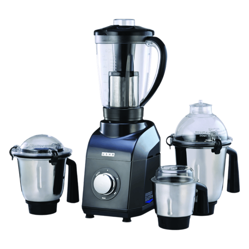 USHA TurboX 1200 Watt 4 Jars Mixer Grinder (3 Speed Setting, Dark Grey)