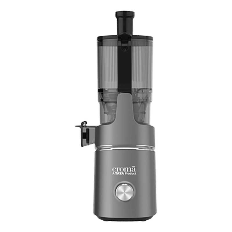 Croma 250 Watt 2 Jars Slow Juicer (Safety Lock, Grey)