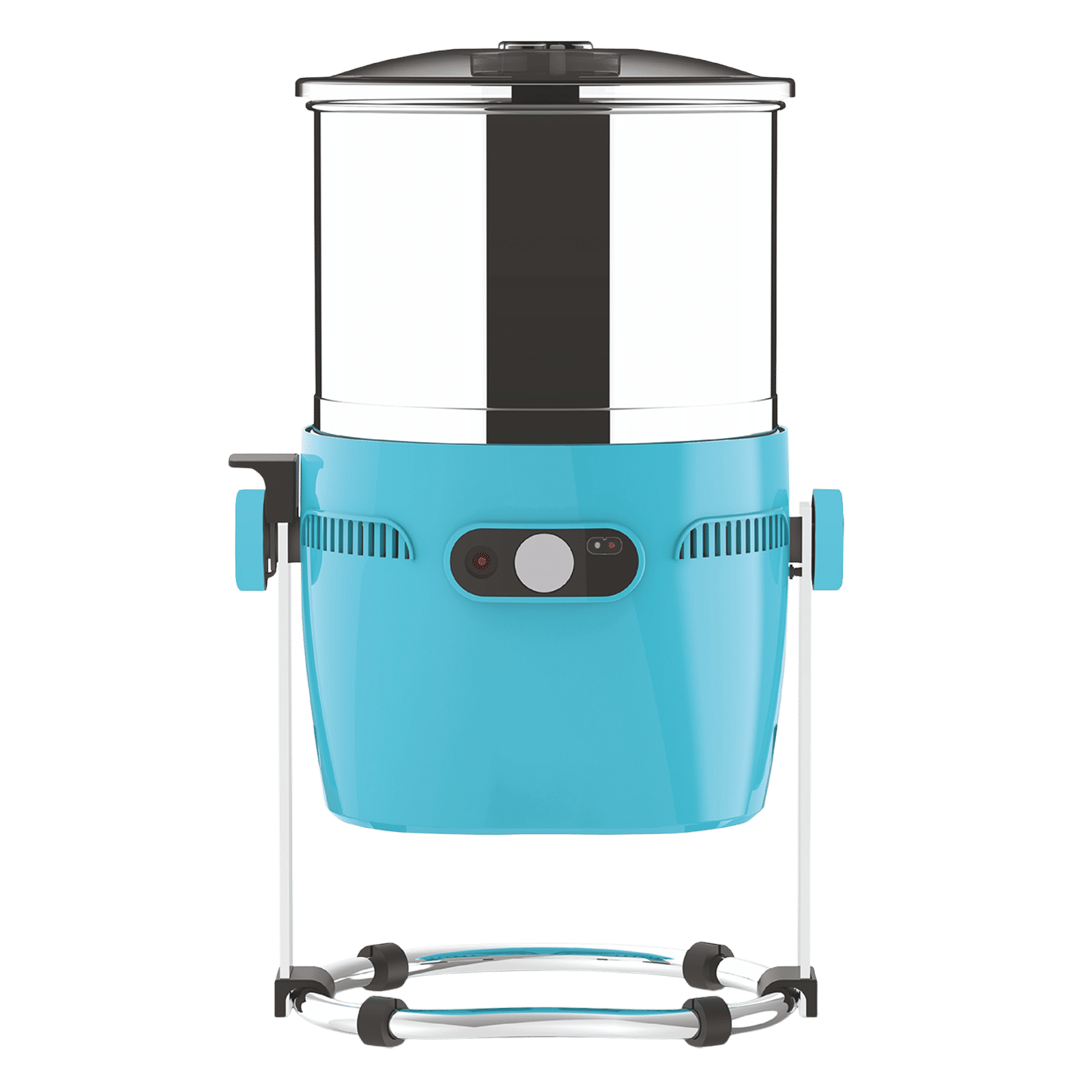 Butterfly Orchid Plus 2 Litres 2 Stones Wet Grinder with Coconut Scrapper & Atta Kneader (Blue)