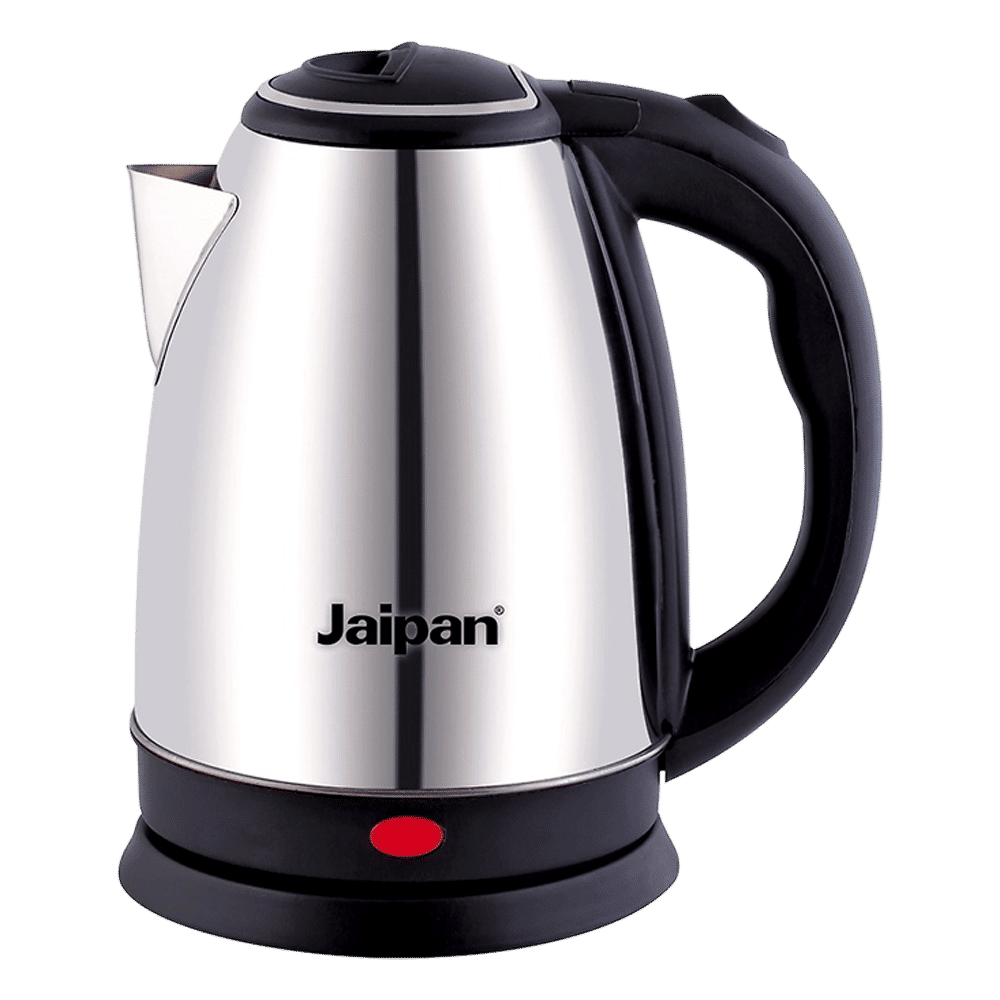 Jaipan 1500 Watt Litre Electric Kettle with 360 Rotation Base (Silver)