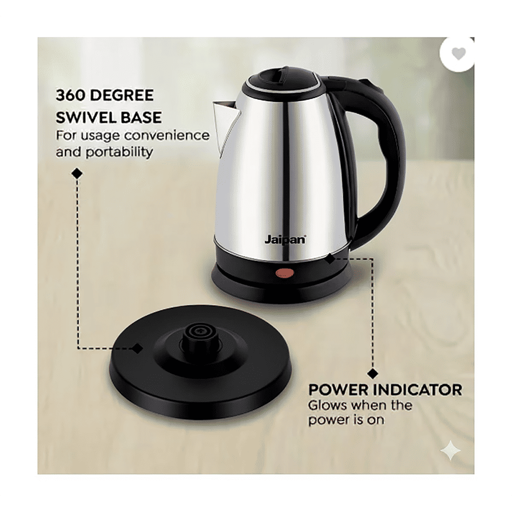 Buy Jaipan 1500 Watt Litre Electric Kettle with 360 Rotation
