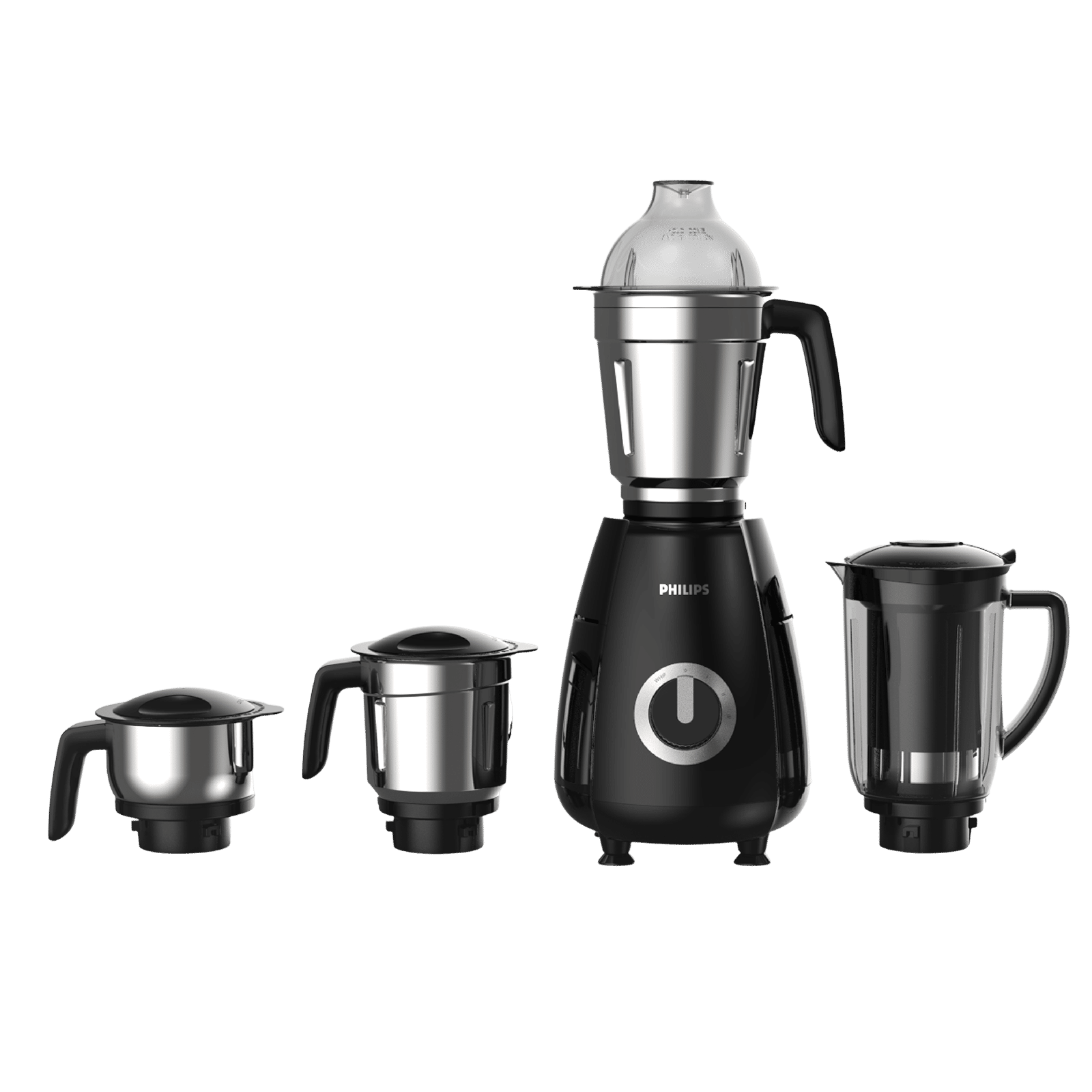 PHILIPS 1000 Watt 4 Jars Mixer Grinder (21000 RPM, Secure Lock Mechanism, Black)