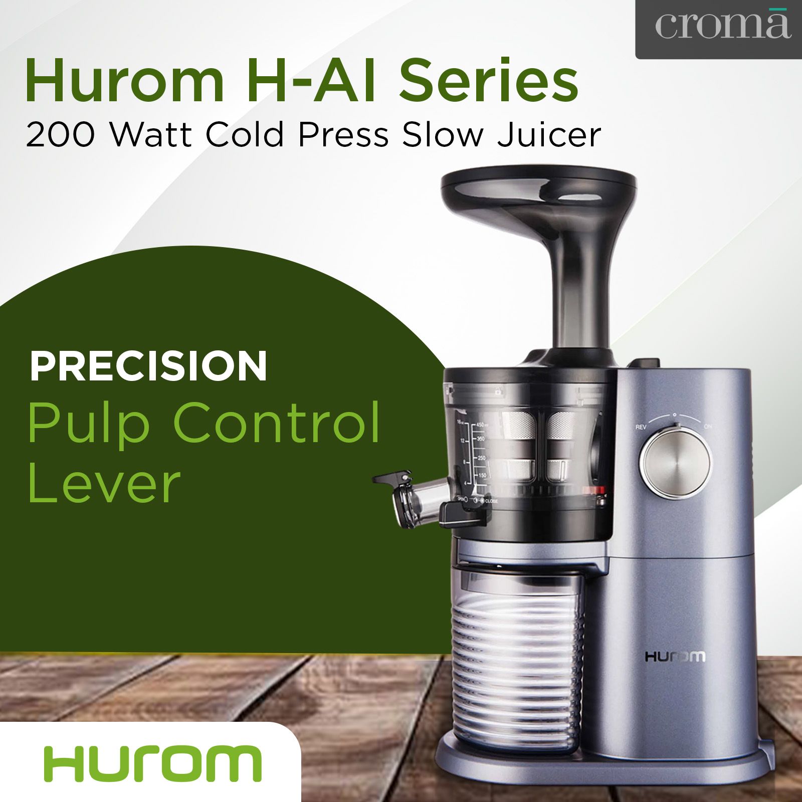 Buy Hurom H-AI Series 200 Watt Cold Press Slow Juicer (60 RPM