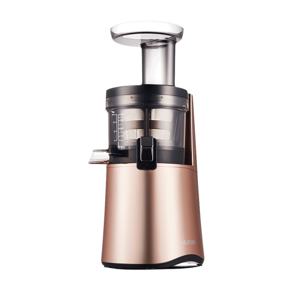 Hurom Classic Series 150 Watt Cold Press Juicer (43 RPM, Slow Squeeze Technology, Rose Gold)
