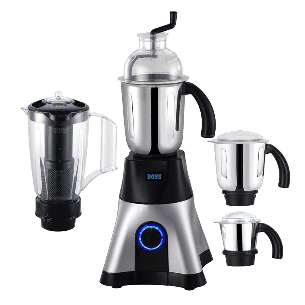 Buy BOSS Cyclone 750 Watt 4 Jars Mixer Grinder (18000 RPM, LED ...