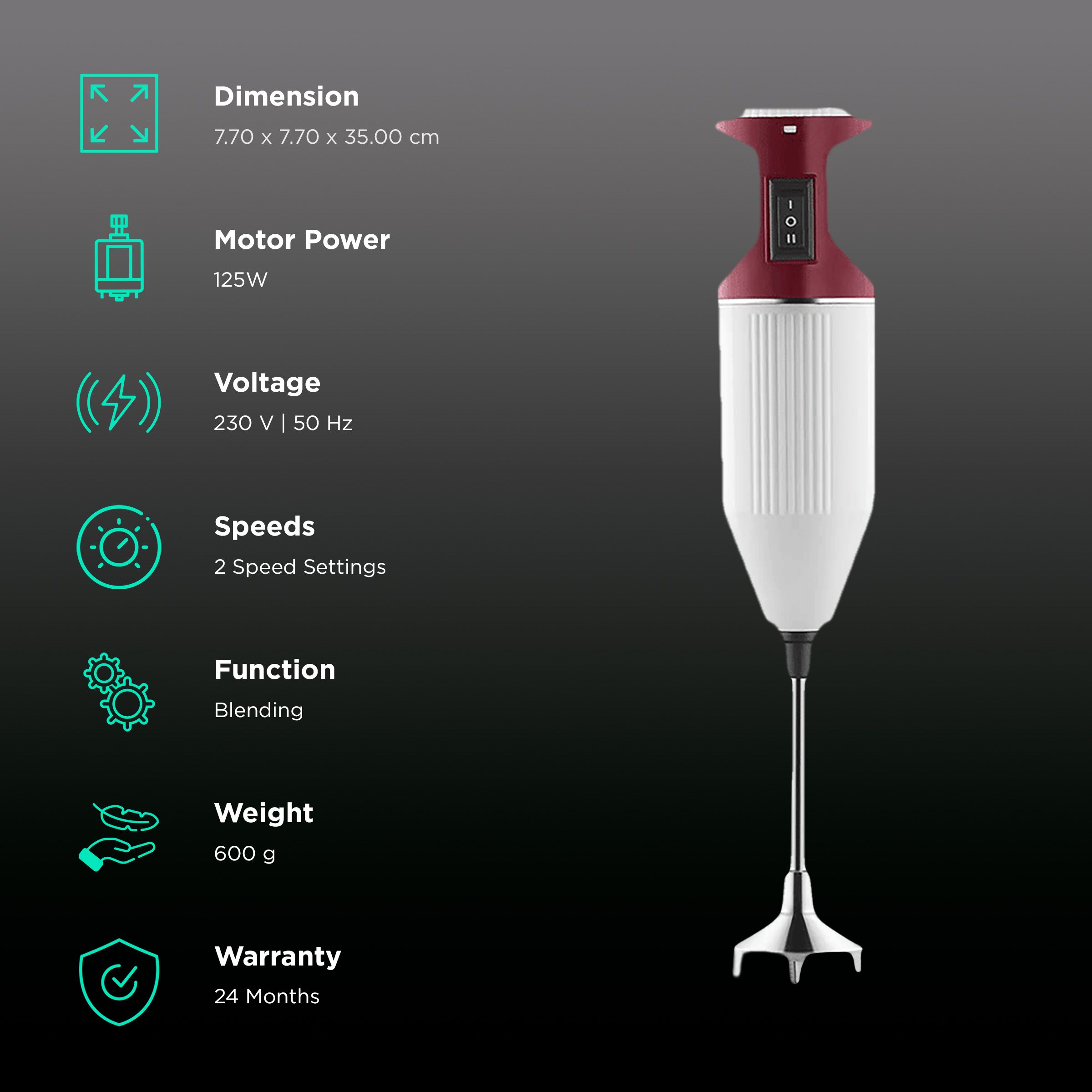 Usha HB 125W SB125XBD RED With Sparkle